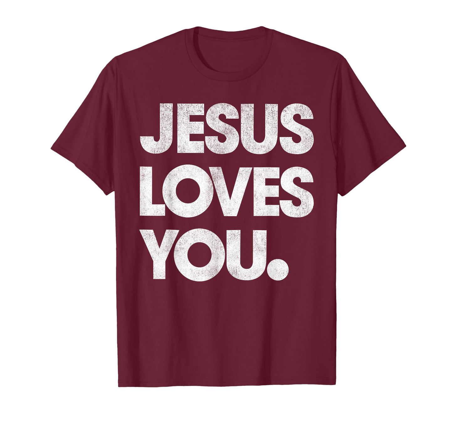 Jesus Loves You Graphic Christian (On Back) T-Shirt
