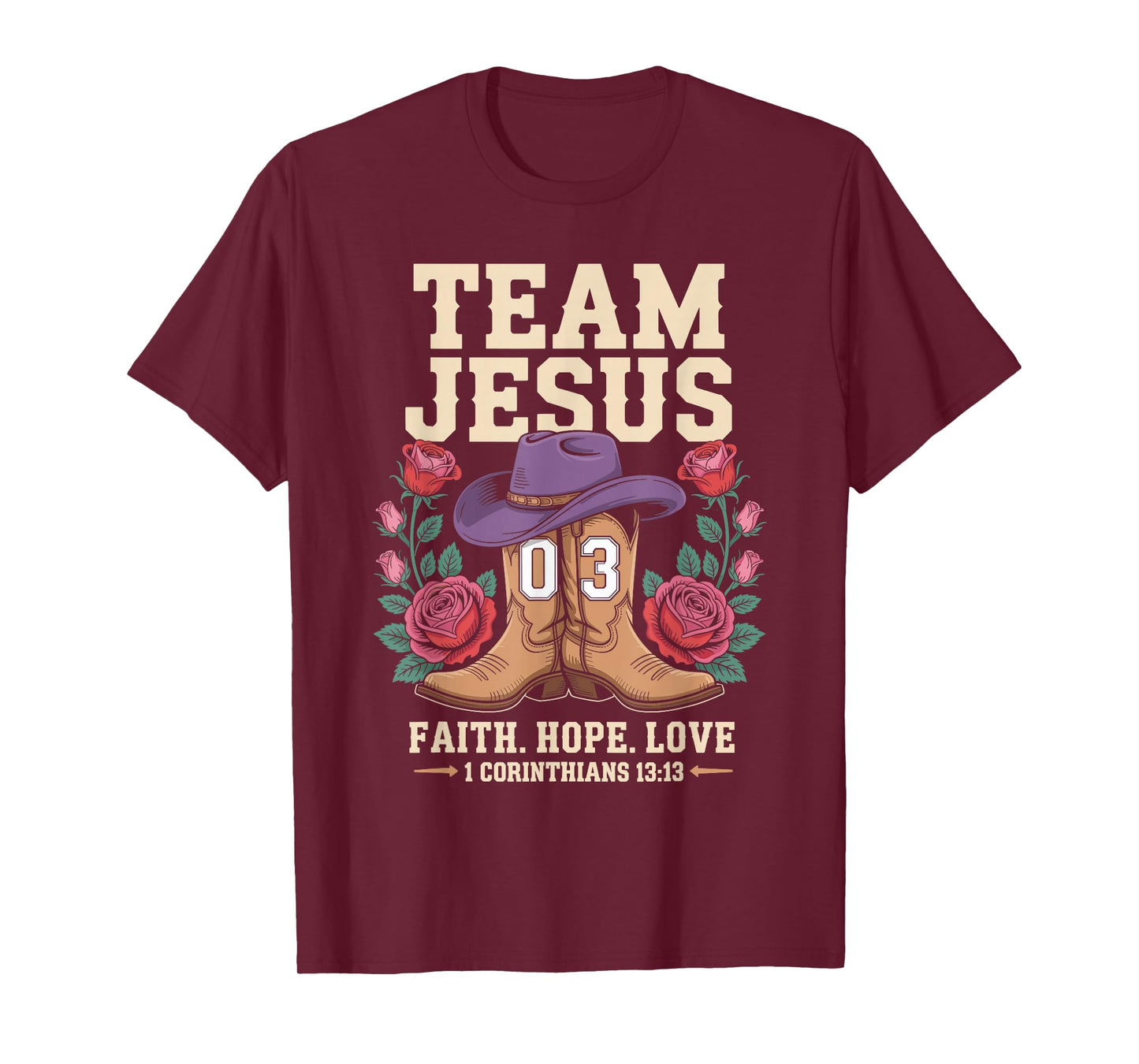 Christian - Team Jesus 03 Faith Hope Love T-Shirt