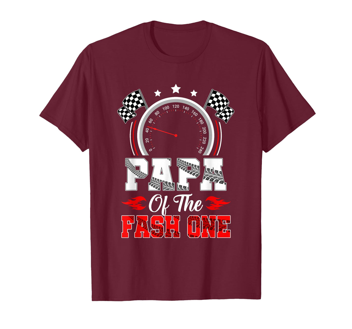 Papa Of The Fast One 1St Birthday Racing Car Family T-Shirt