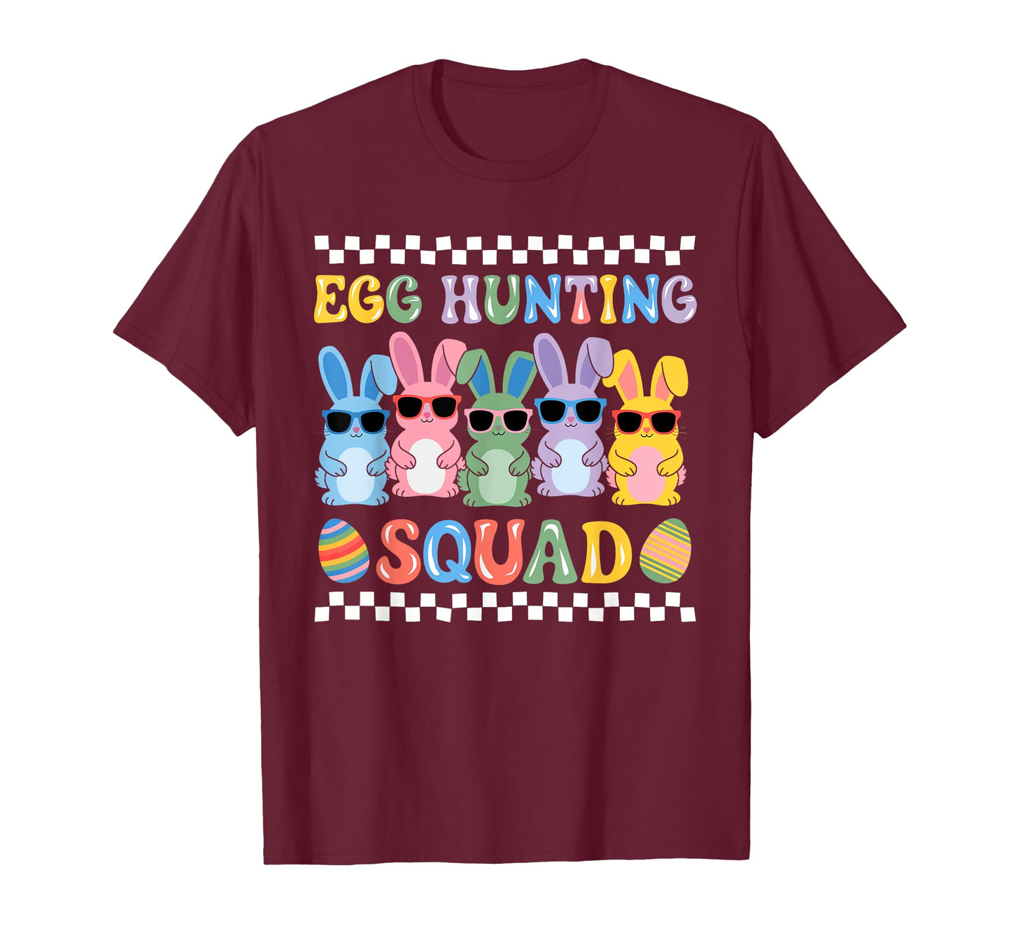 Happy Easter Bunny Egg Hunting Squad Crew Family Boy Girl T-Shirt