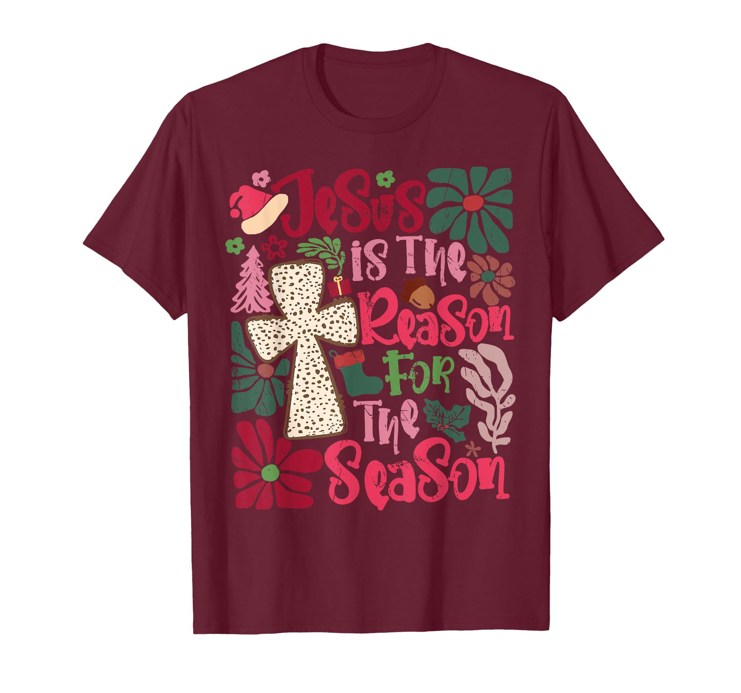 Jesus is The Reason for The Season Christian Faith Christmas T-Shirt