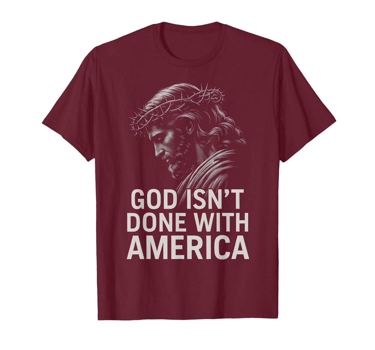 HUGvyn God Isn’t Done with America Christian Faith Patriotic T-Shirt