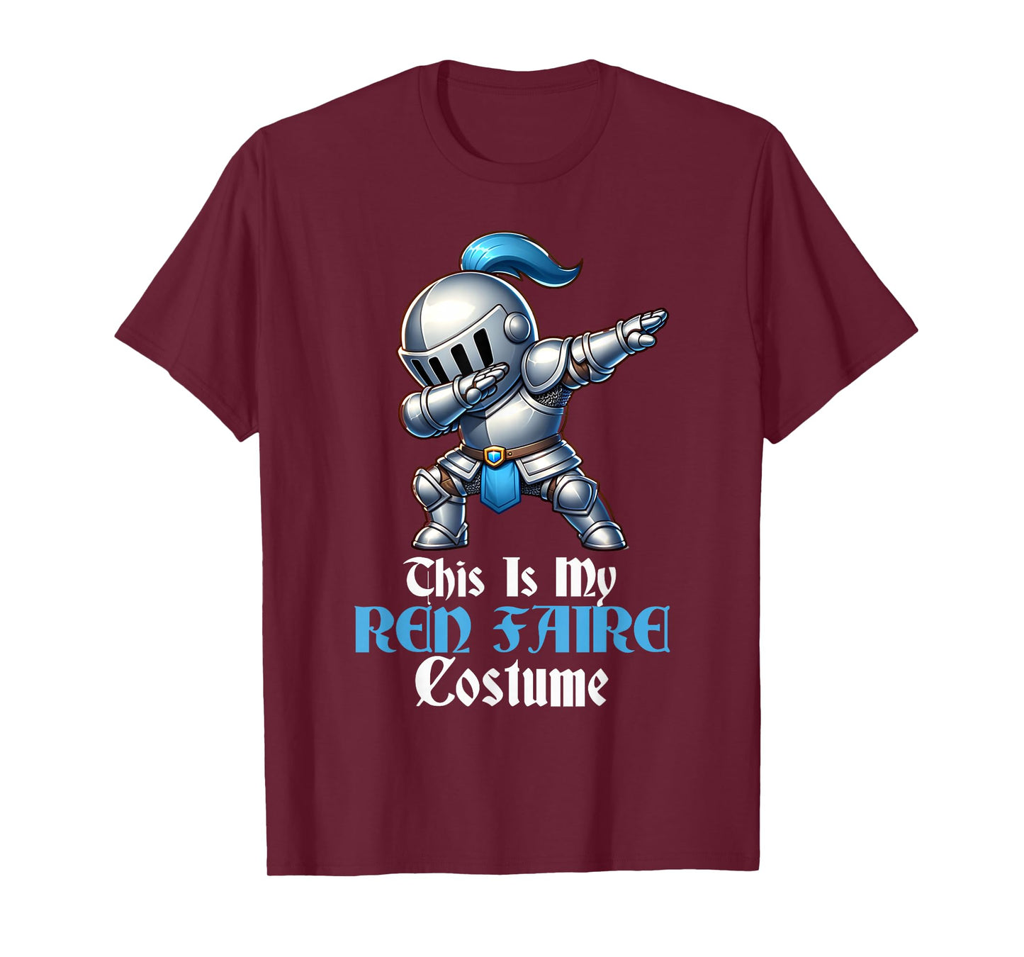 This Is My Ren Faire Costume Dabbing Medieval Knight Funny T-Shirt