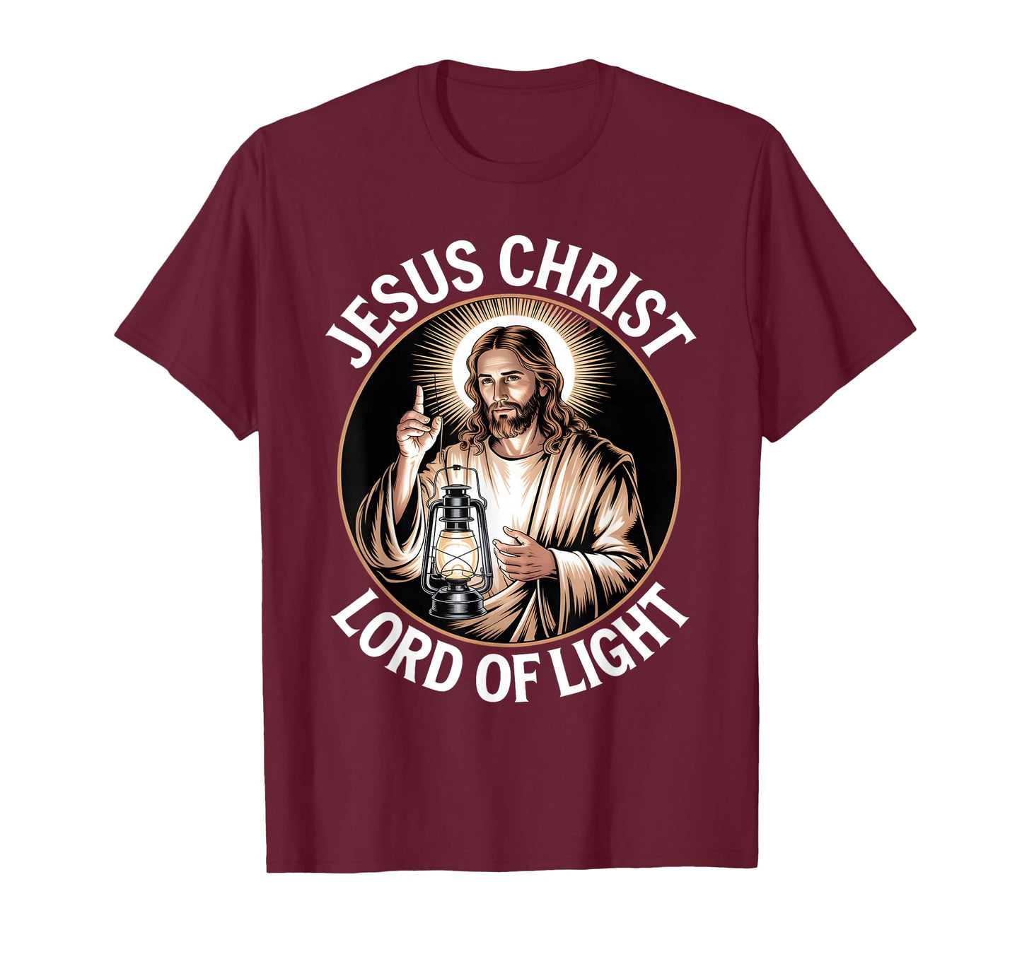 Jesus Christ Lord of Light Christian Motivation Worship T-Shirt
