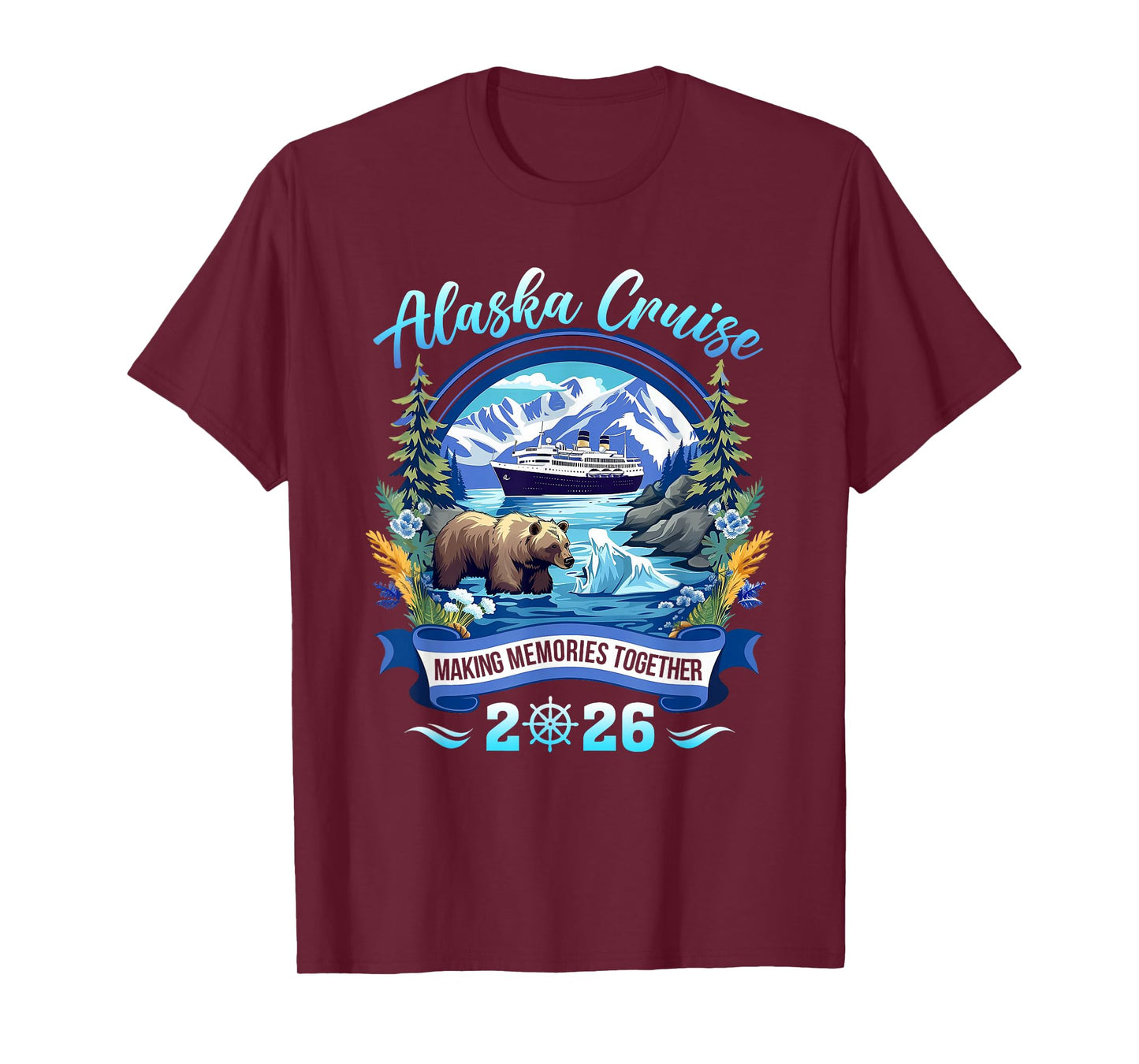 Matching Family Friends And Group Alaskan Alaska Cruise 2026 T-Shirt