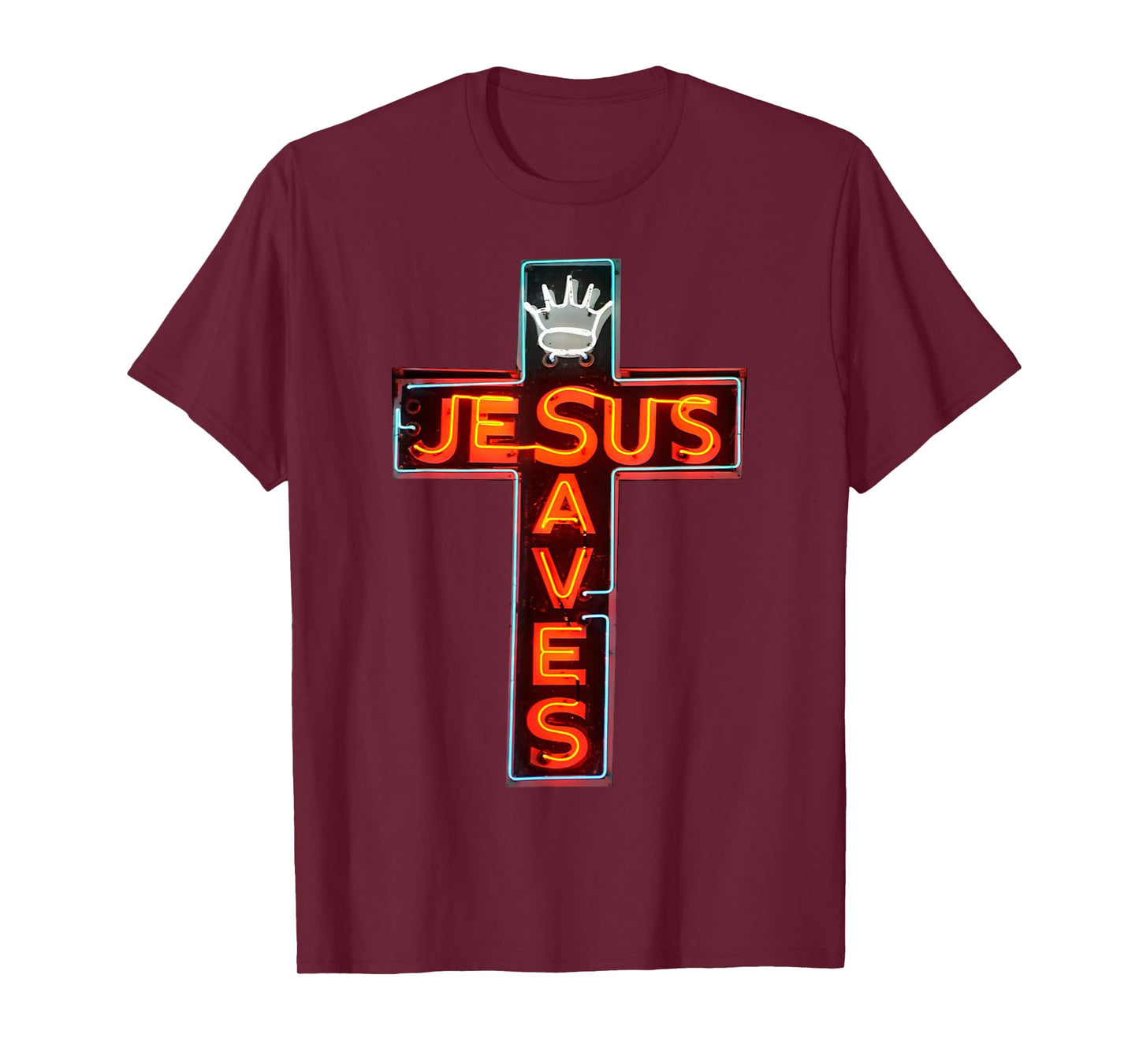 Vintage Jesus Saves Cross Christian Retro Bible Verse T-Shirt