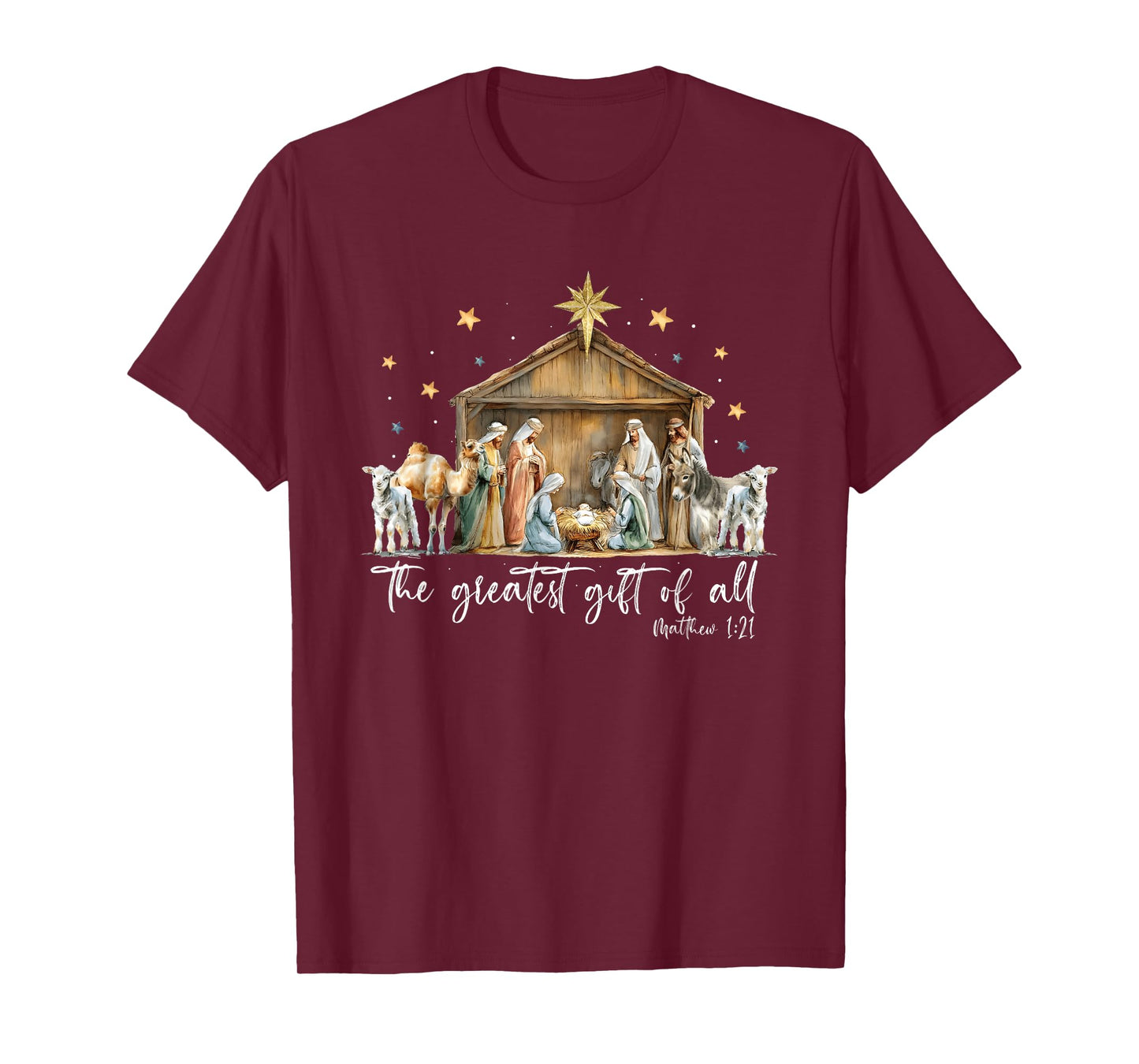 The Greatest Nativity Scene Jesus Christian Christmas T-Shirt