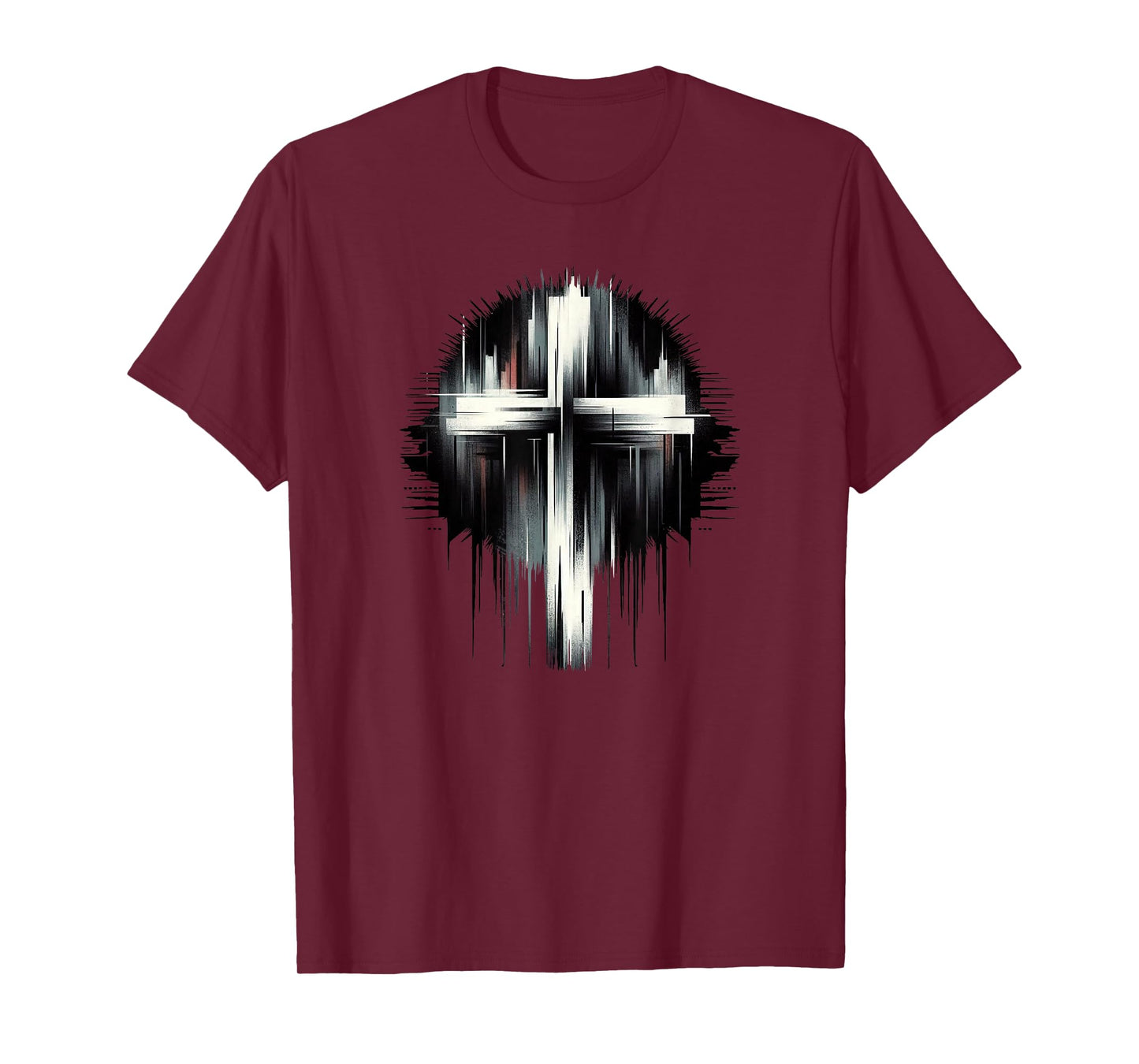 Stunning Street Art Graphic Christian Cross of Jesus Christ T-Shirt
