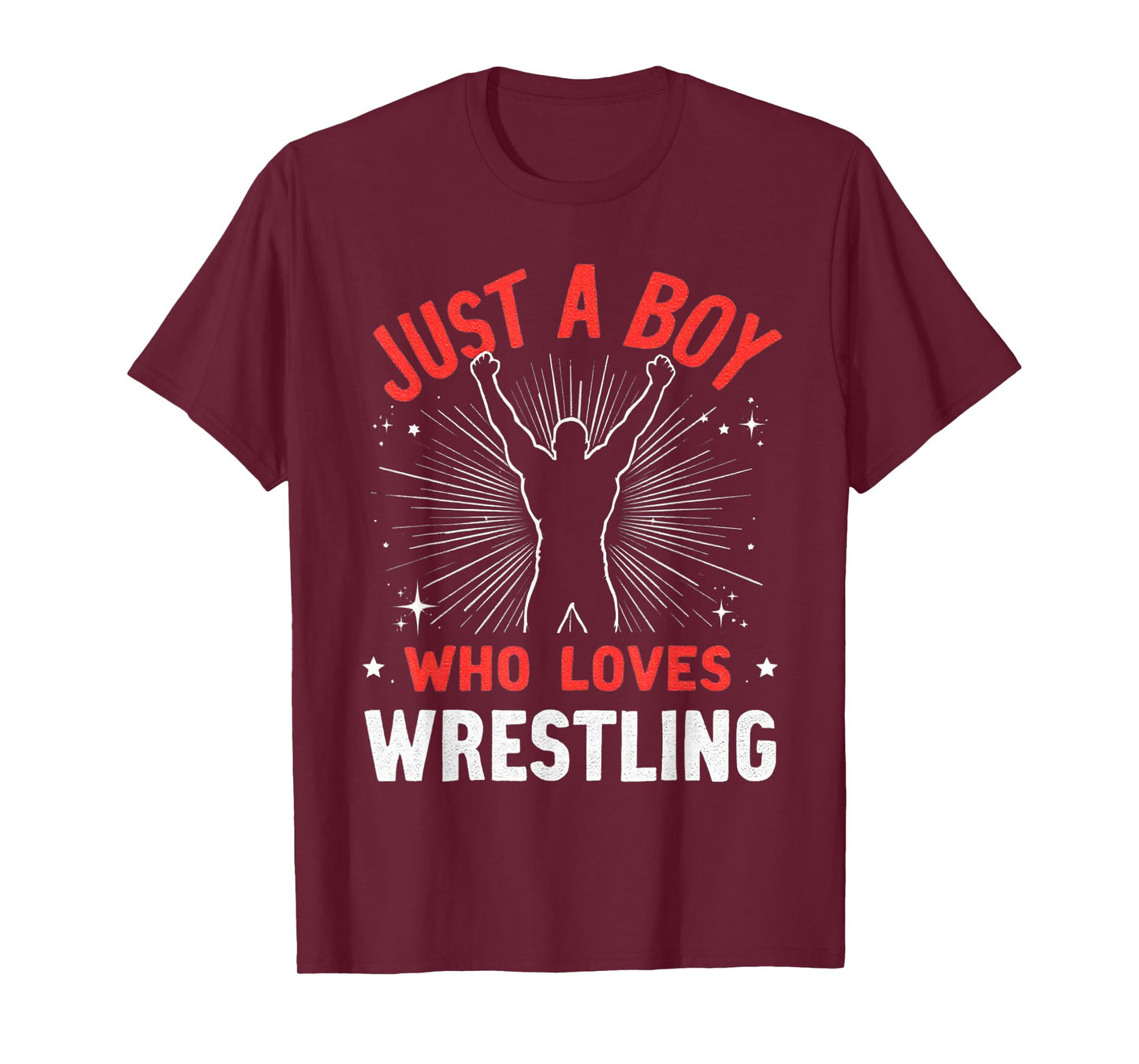 Just A Boy Who Loves Wrestling, Boys & Kids, Wrestler Boy T-Shirt