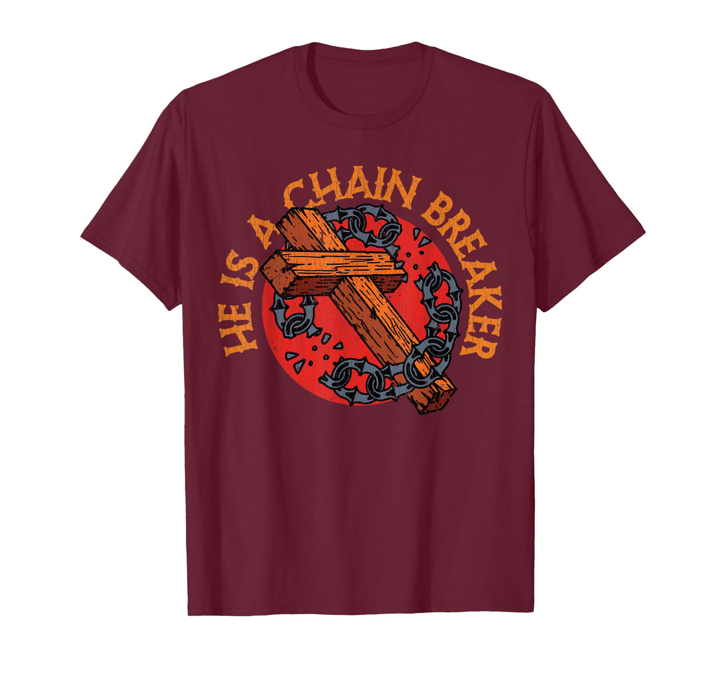 Vintage Christian Apparel Clothing Gifts Chain Breaker T-Shirt