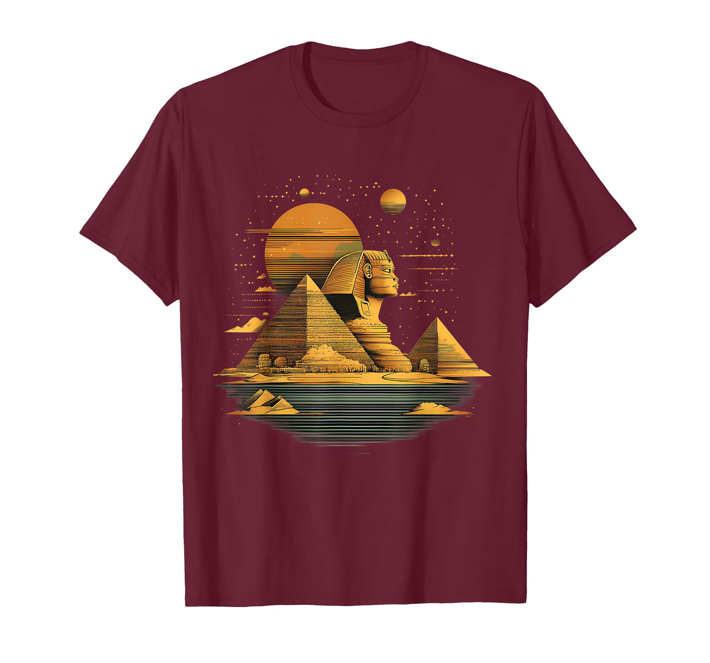 Ancient Egypt Tutankhamun Sphinx Pyramid Egypt Mythology T-Shirt