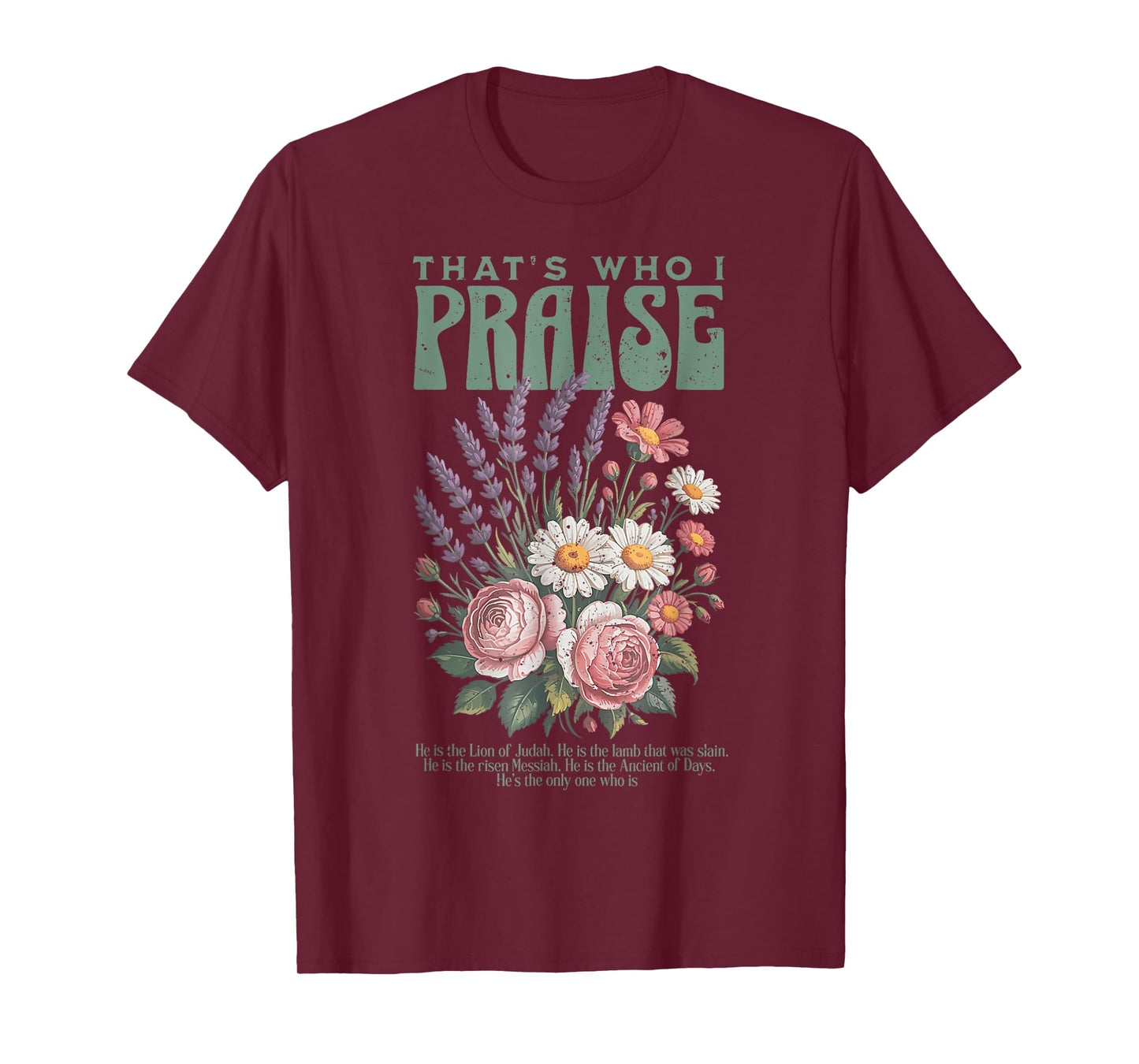 Brandon That's Who I Praise Jesus Christian Lake Merch T-Shirt