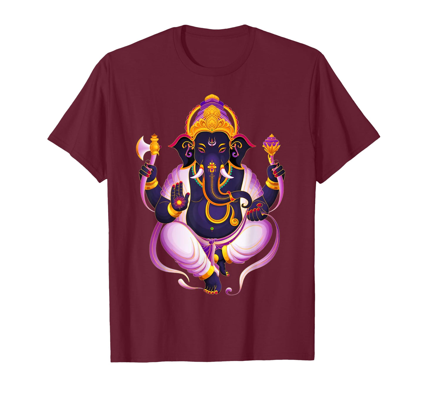 Hindu Ganesha Puja Elephant God India Meditation Yoga Murti T-Shirt
