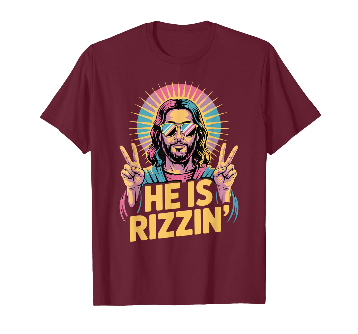 Easter Religious Funny He is Rizzin Jesus T-Shirt