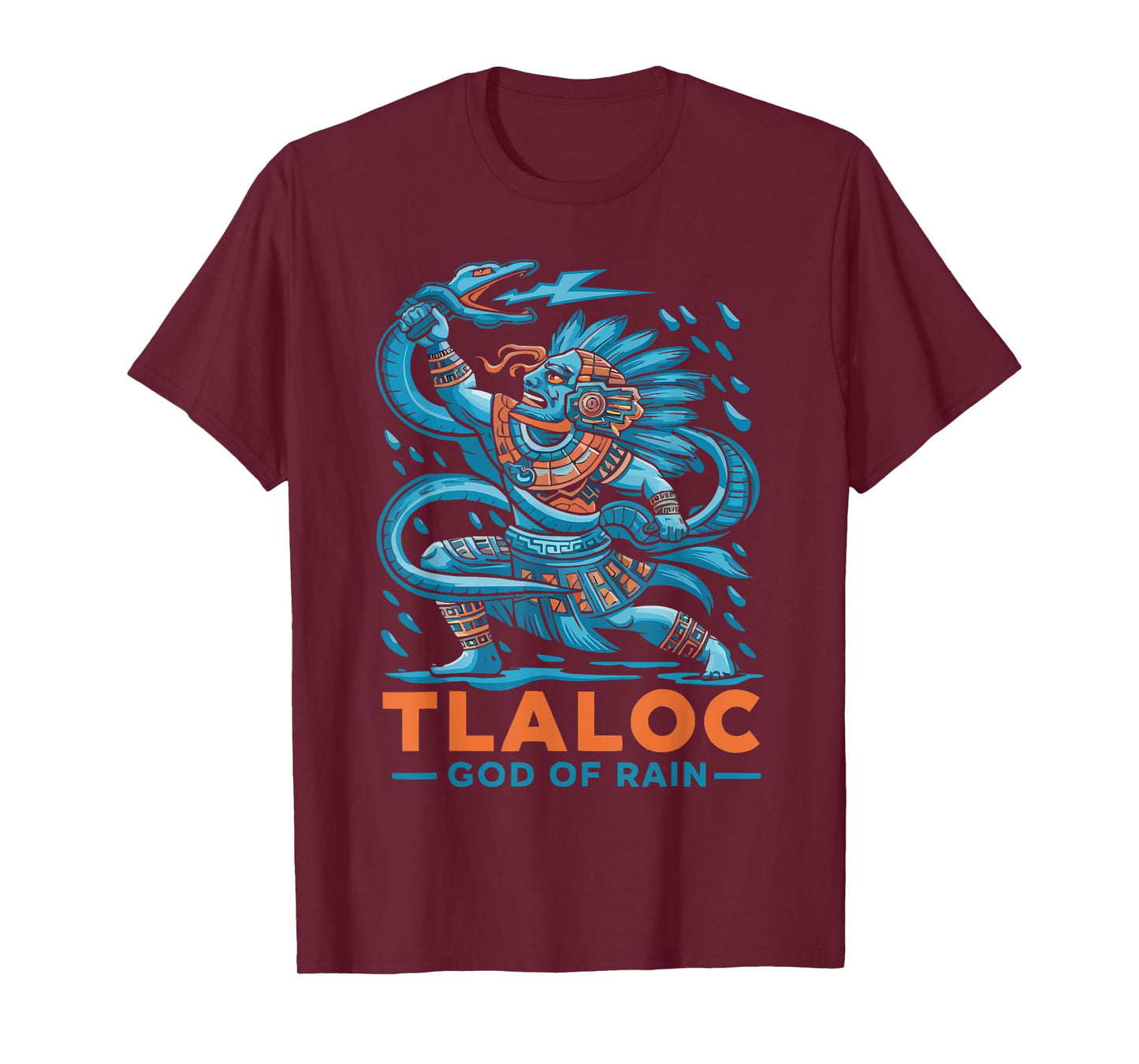 Aztec God Aztec Culture Mayan Indigenous Tlaloc Statue T-Shirt
