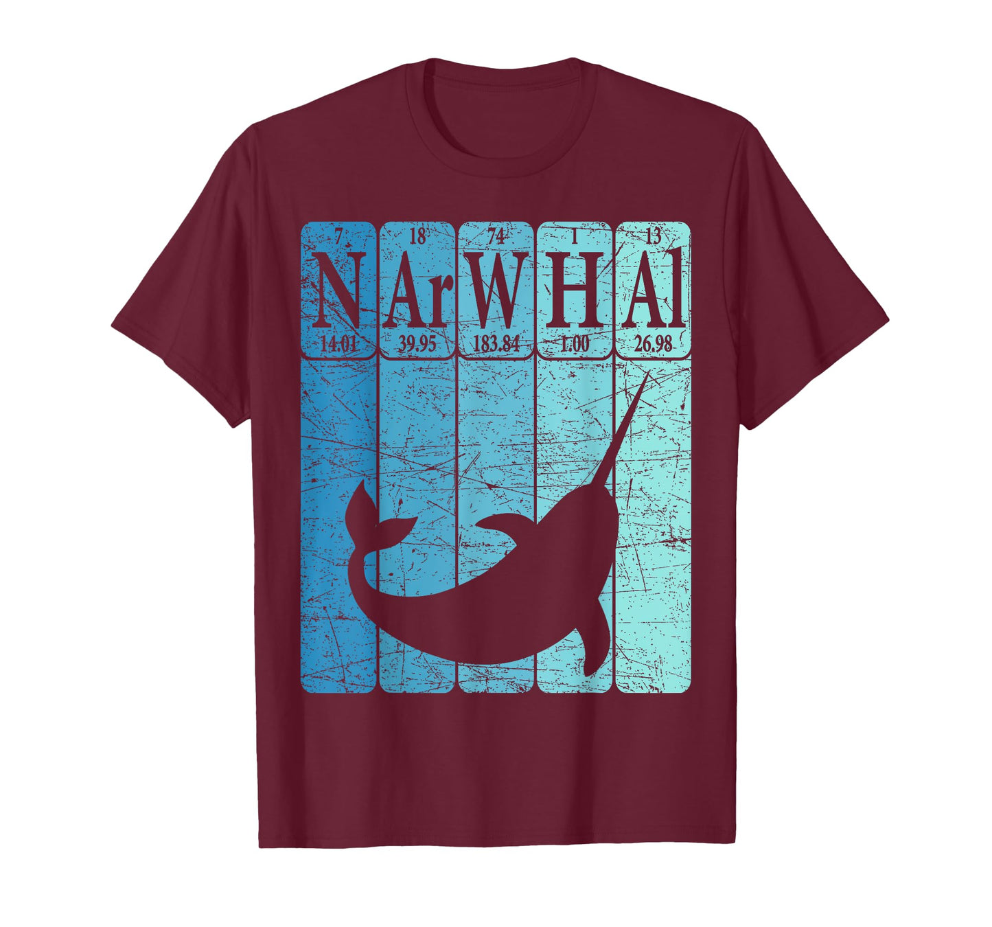 Narwhal Periodic Table Elements Narwhal Oceanology T-Shirt
