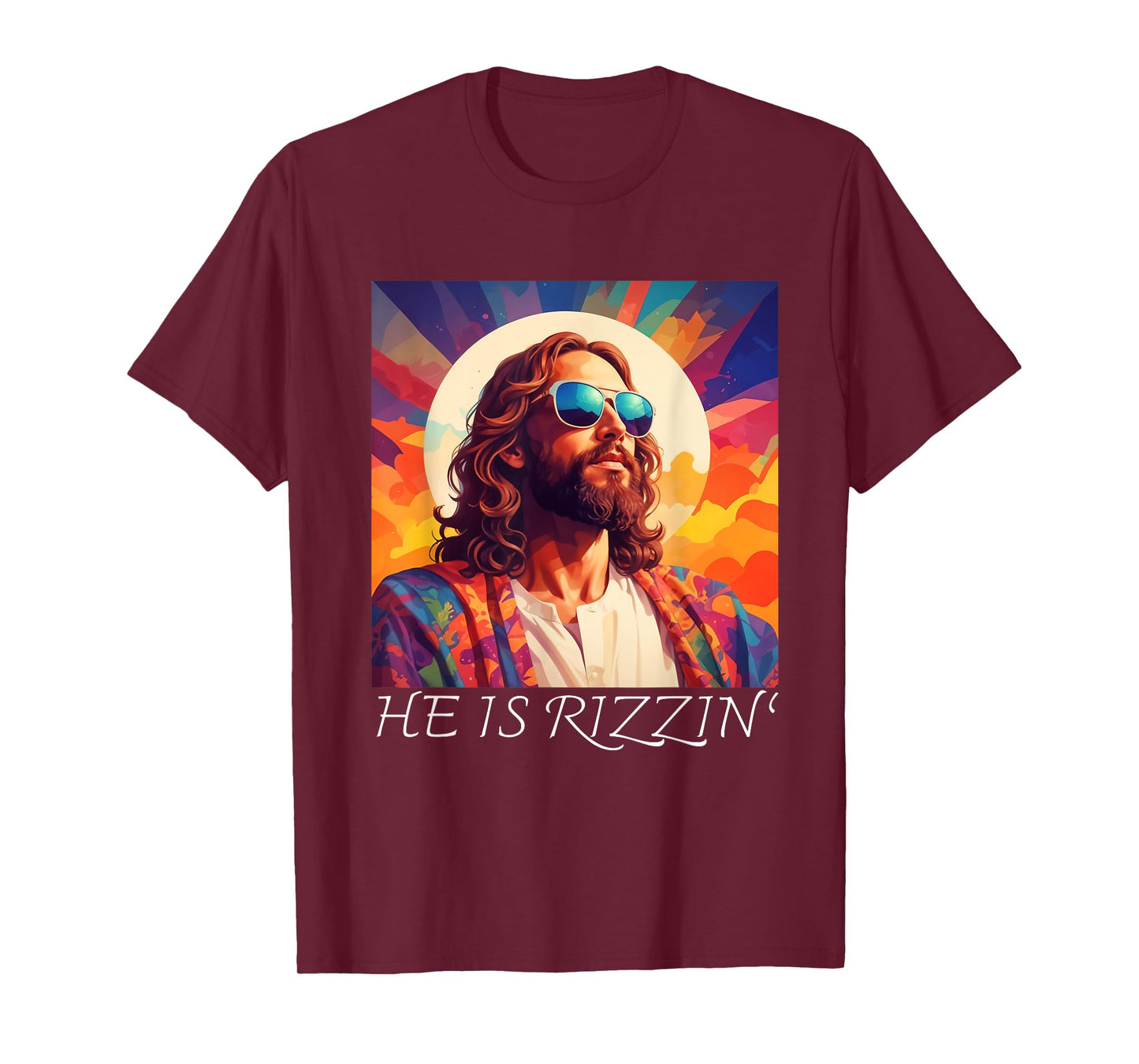Jesus Is Rizzin Cool Jesus Sunglasses He Is Risen T-Shirt