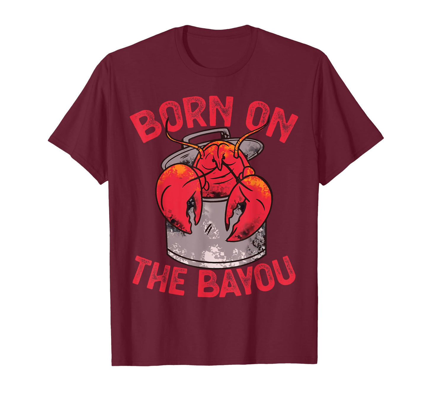 Born On The Bayou Cajun Louisiana Usa Patriotic Women Kids Men T-Shirt