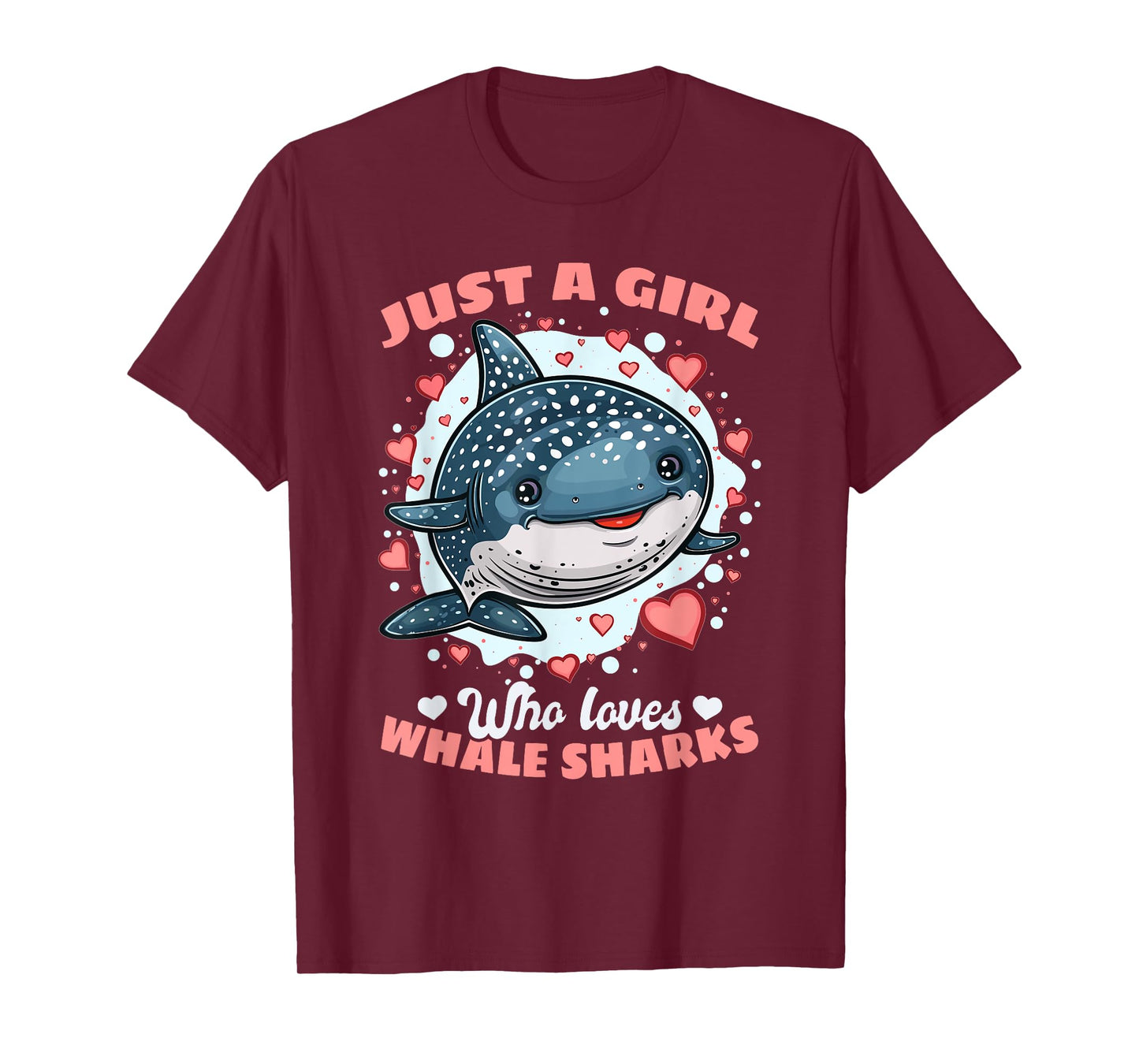 Funny Whale Shark Animal Just A Girl Who Loves Whale Sharks T-Shirt