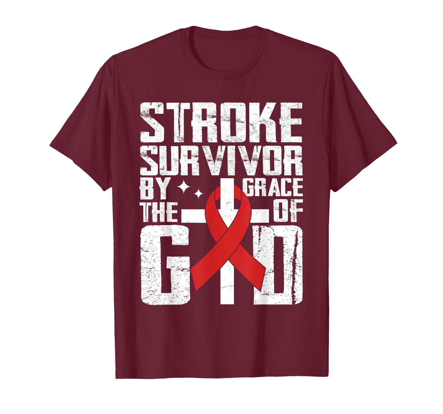 Stroke Survivor The Grace Of God Christian Stroke Awareness T-Shirt