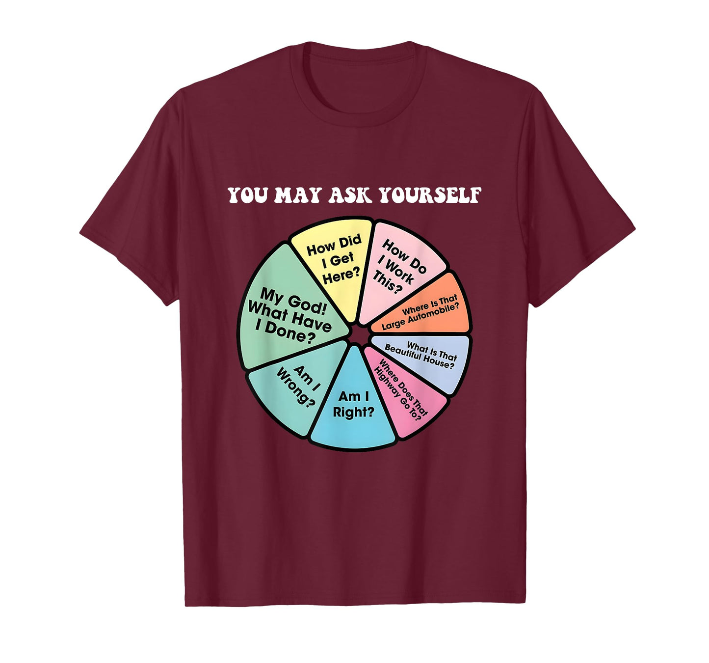 You May Ask Yourself:How Did I Get Here? How Do I Work This? T-Shirt