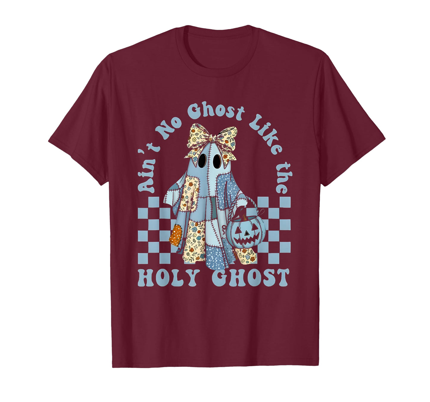 Ain't no Ghost Like The holy Ghost Coquette Bow Halloween T-Shirt