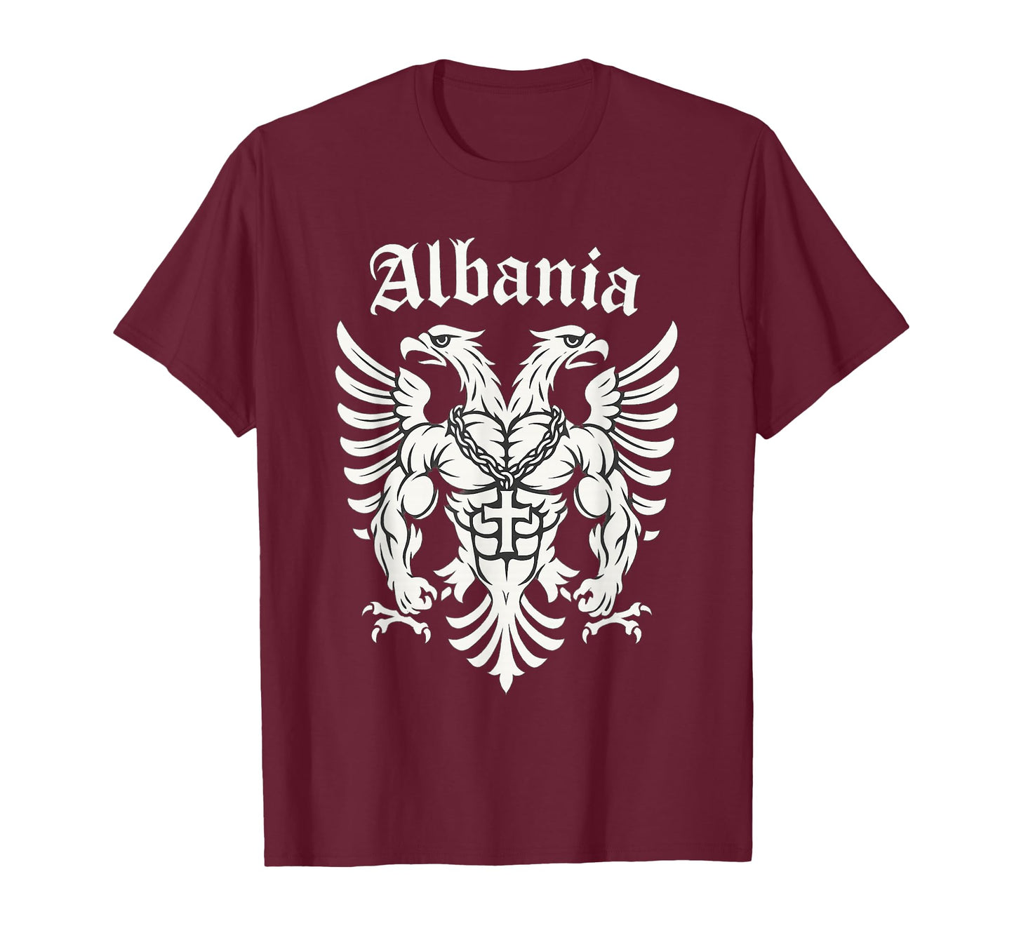 Christian Albanian Eagle with Cross - Albania T-Shirt
