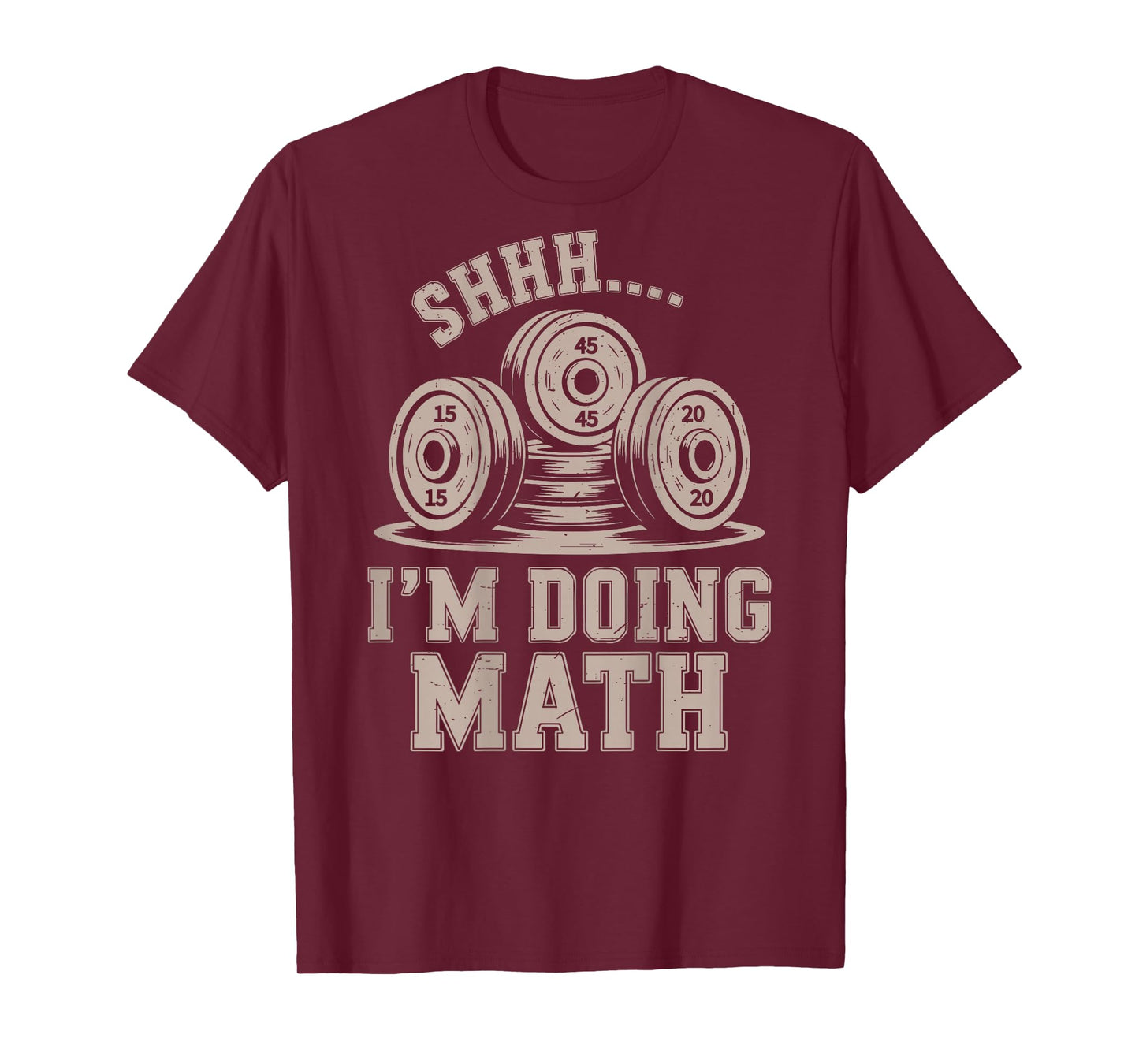 Shhh I'm Doing Math Funny Christian Gym Workout Jesus Women T-Shirt