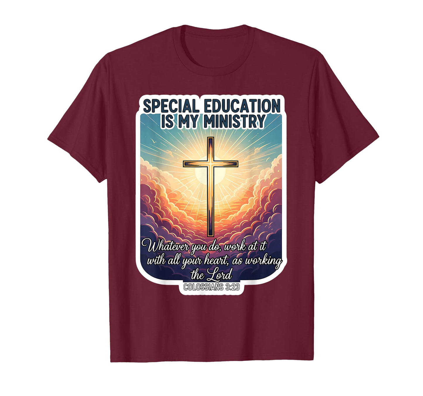Christian Special Education is My Ministry Teacher Educator T-Shirt