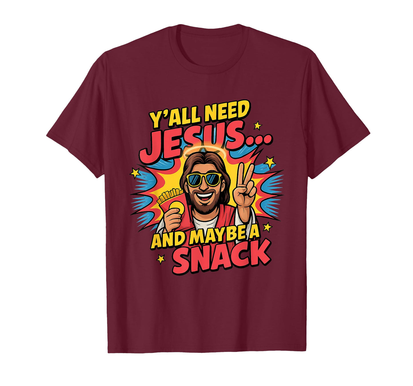 Funny Catholic Christian and Snack Faith Driven T-Shirt