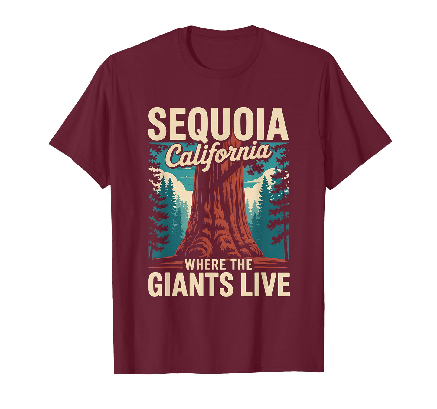 Sequoia National Park California Giant Tree Outdoors T-Shirt