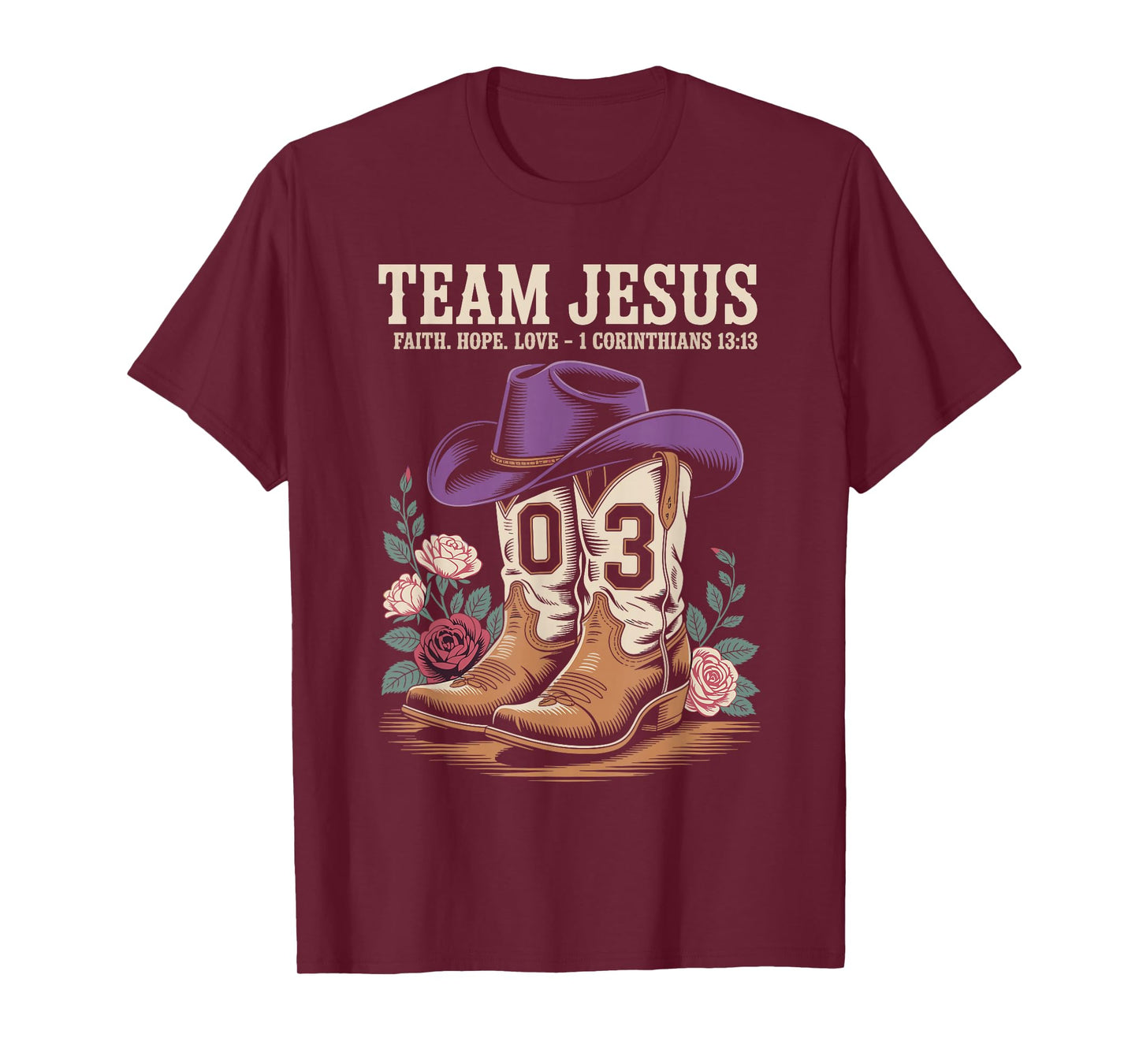 Christian - Team Jesus 03 Faith Hope Love T-Shirt