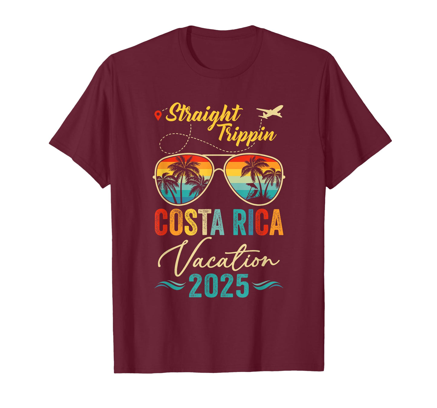 Straight Trippin Costa Rica 2025 Family Summer Vacation T-Shirt