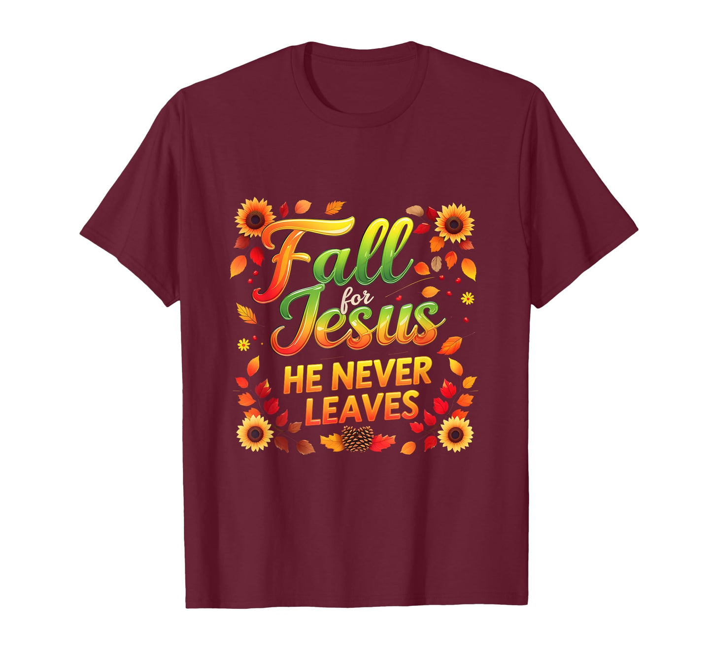 Fall Christian Thanksgiving Autumn Jesus My Favourite Season T-Shirt