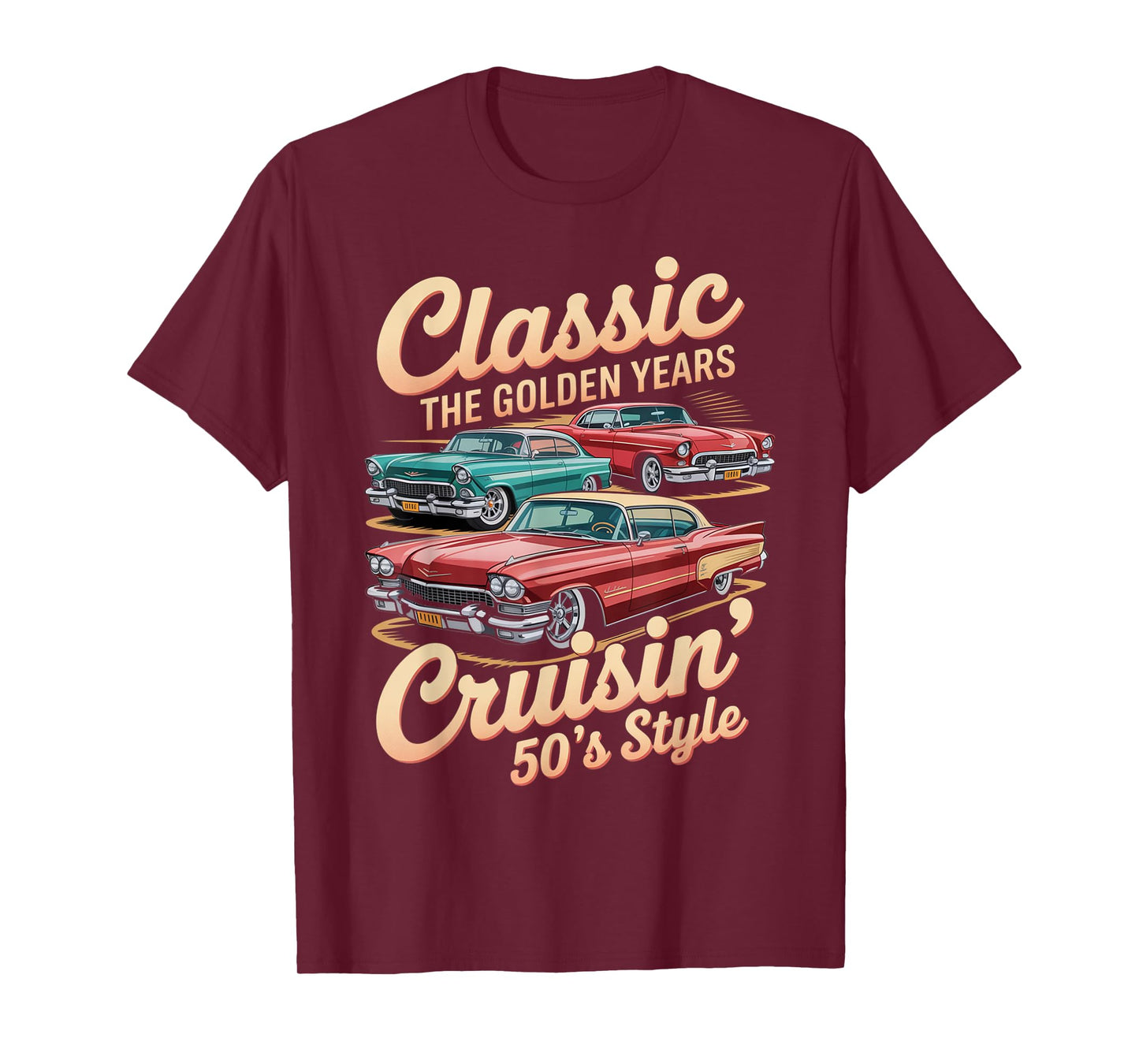 Vintage 50s Car Tee Classic Muscle Car Gifts for Men & Women T-Shirt
