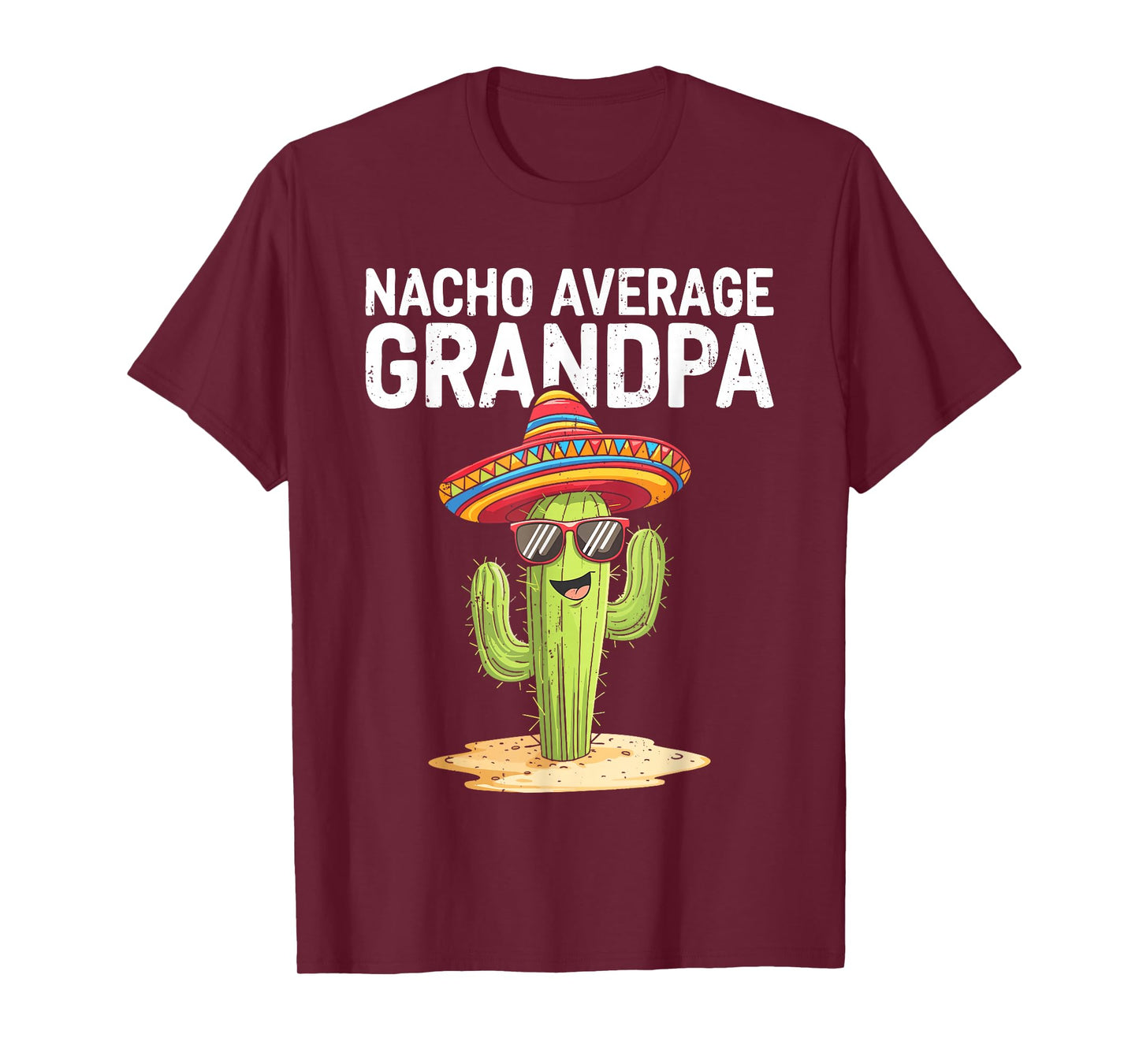 Nacho Average Grandpa Shirt Funny Grandpa Men Cinco De Mayo T-Shirt