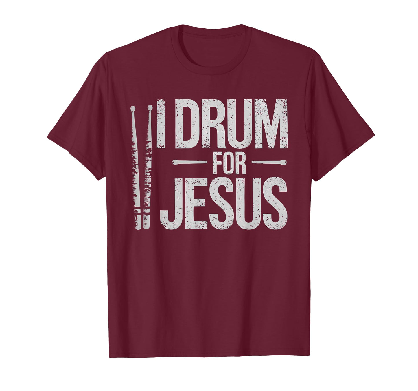 I Drum For Jesus Christian Church Drummer Drumming Drums T-Shirt