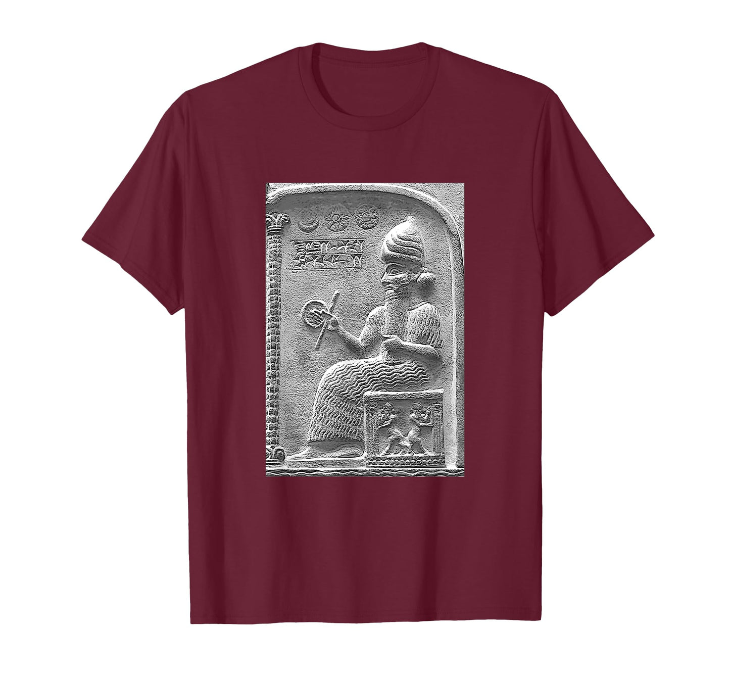 Shamash Sun God Babylonian Annunaki Mesopotamian Antique Art T-Shirt