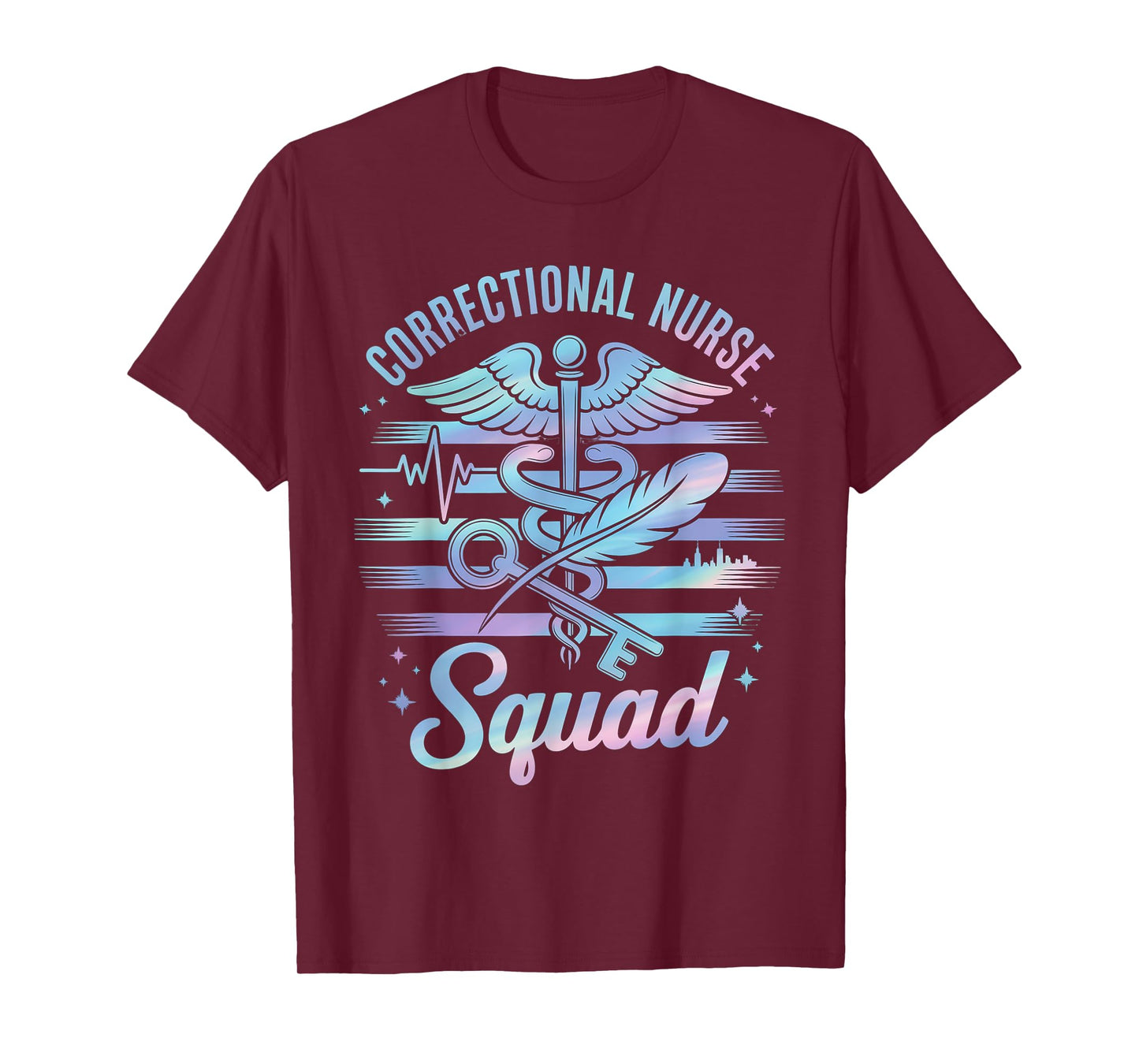 Correctional Nurse American Flag Corrections Nursing Squad T-Shirt