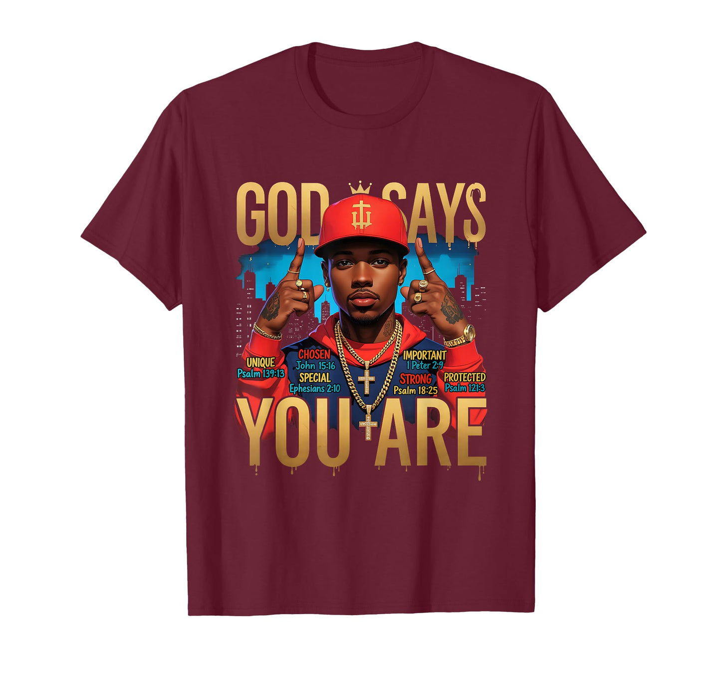 God Says Black Man African American You are Juneteenth T-Shirt