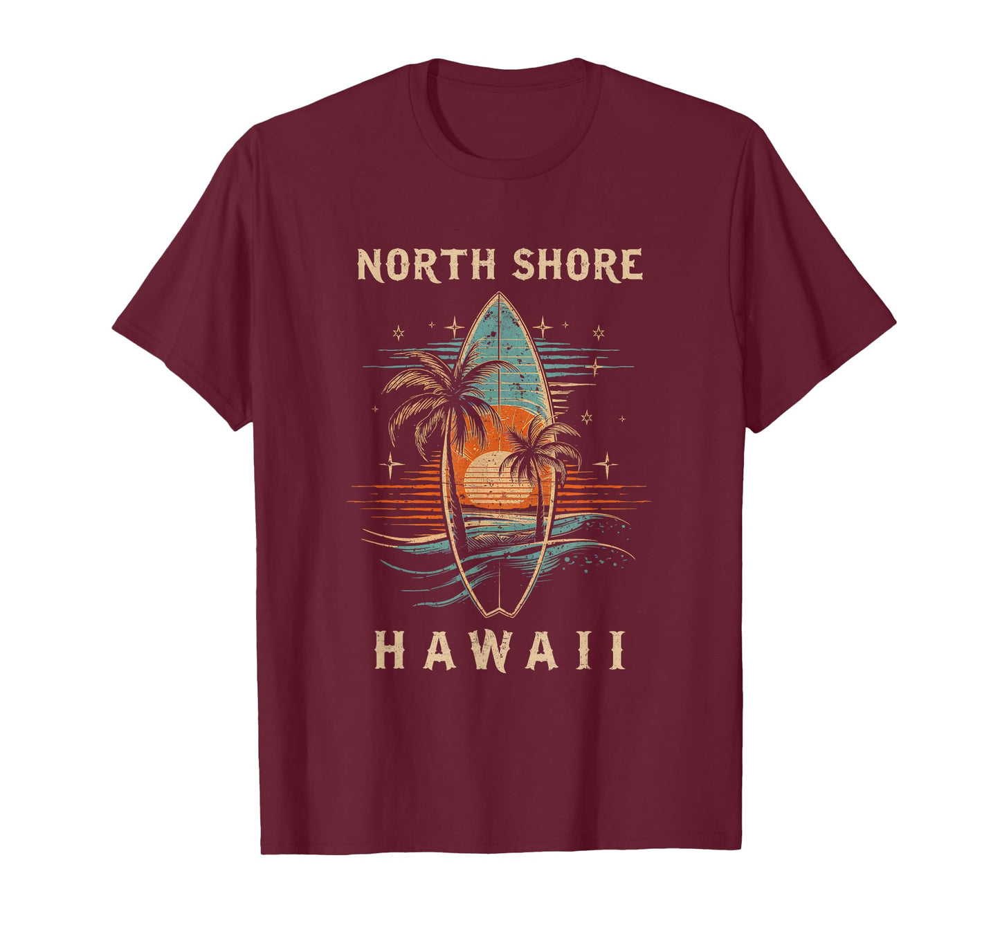 Surfboarder North Shore Hawaii Surf Board Surfing Surfer T-Shirt