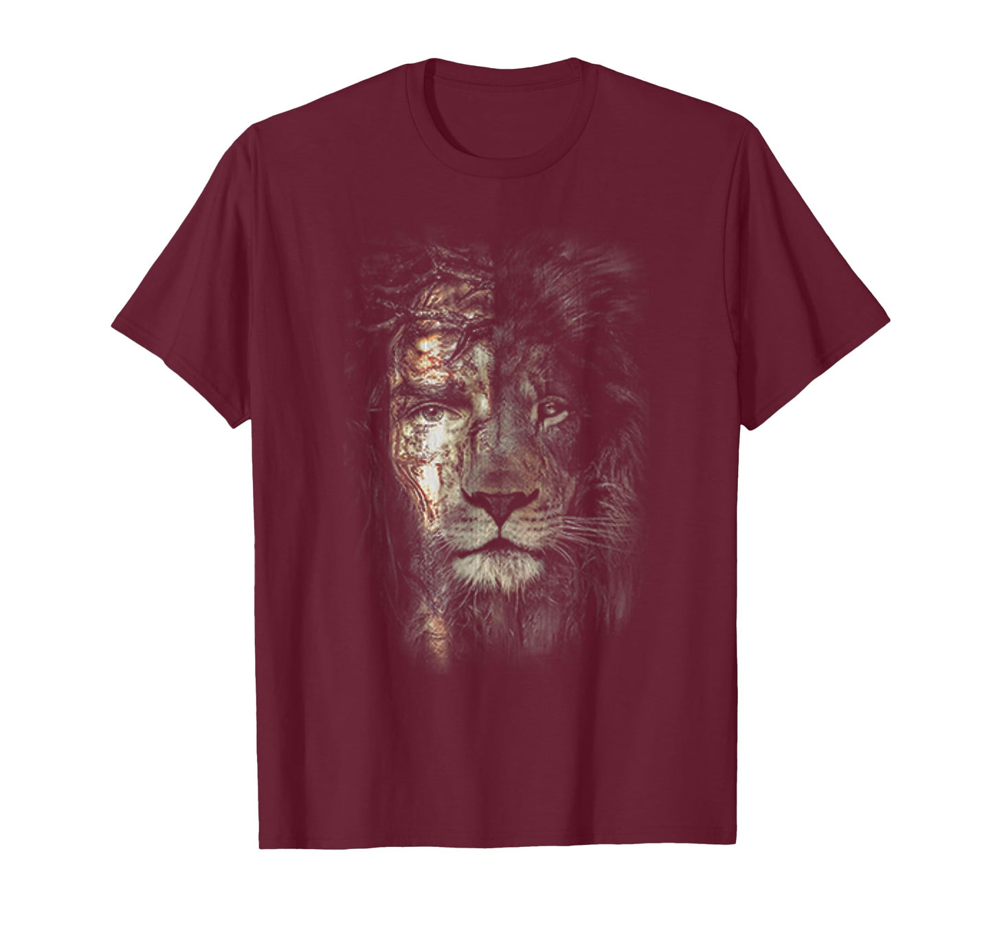 Jesus Lion Christian Cross Religion Lover T-Shirt