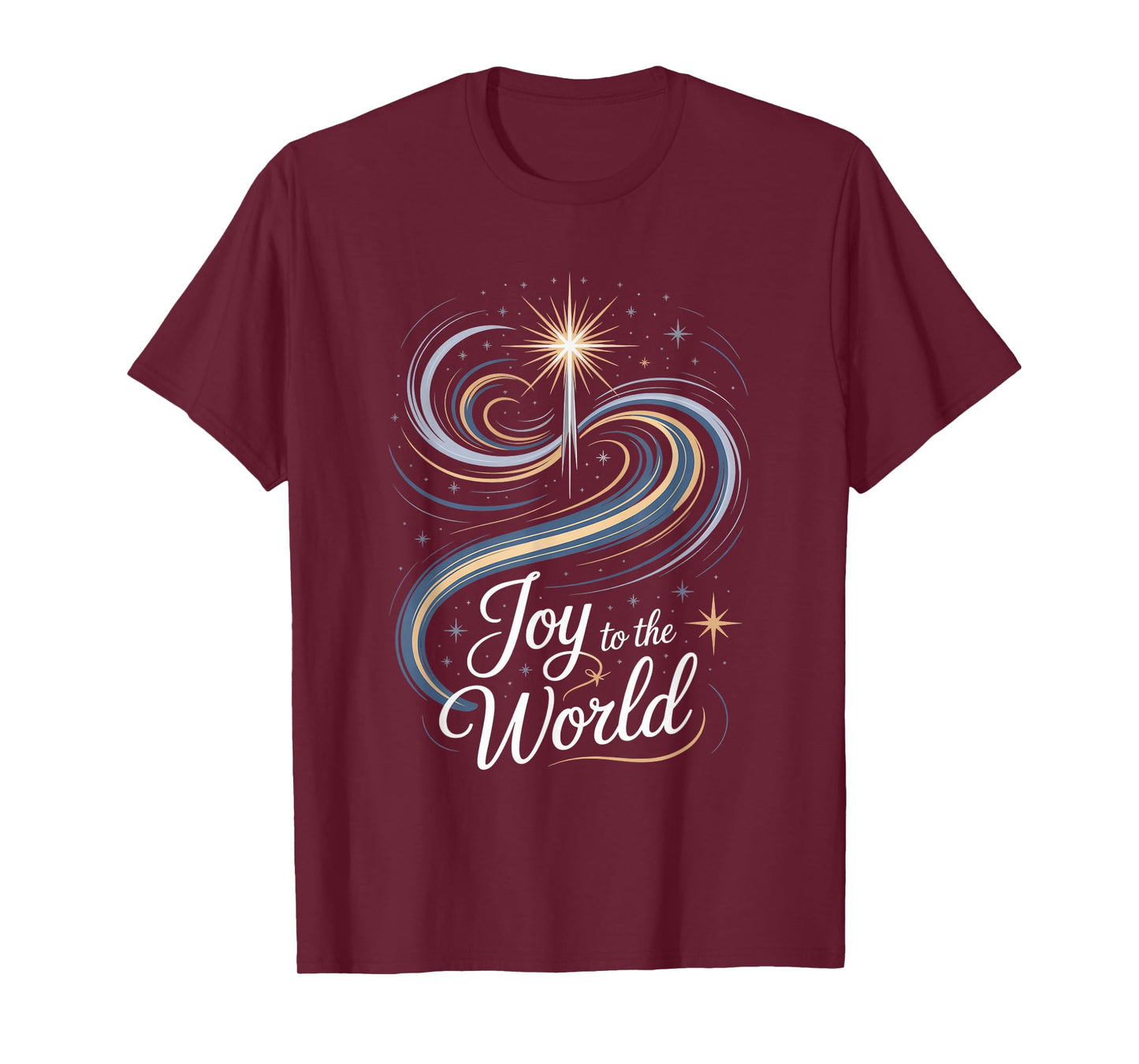 Joy to The World Christmas Star of Bethlehem T-Shirt