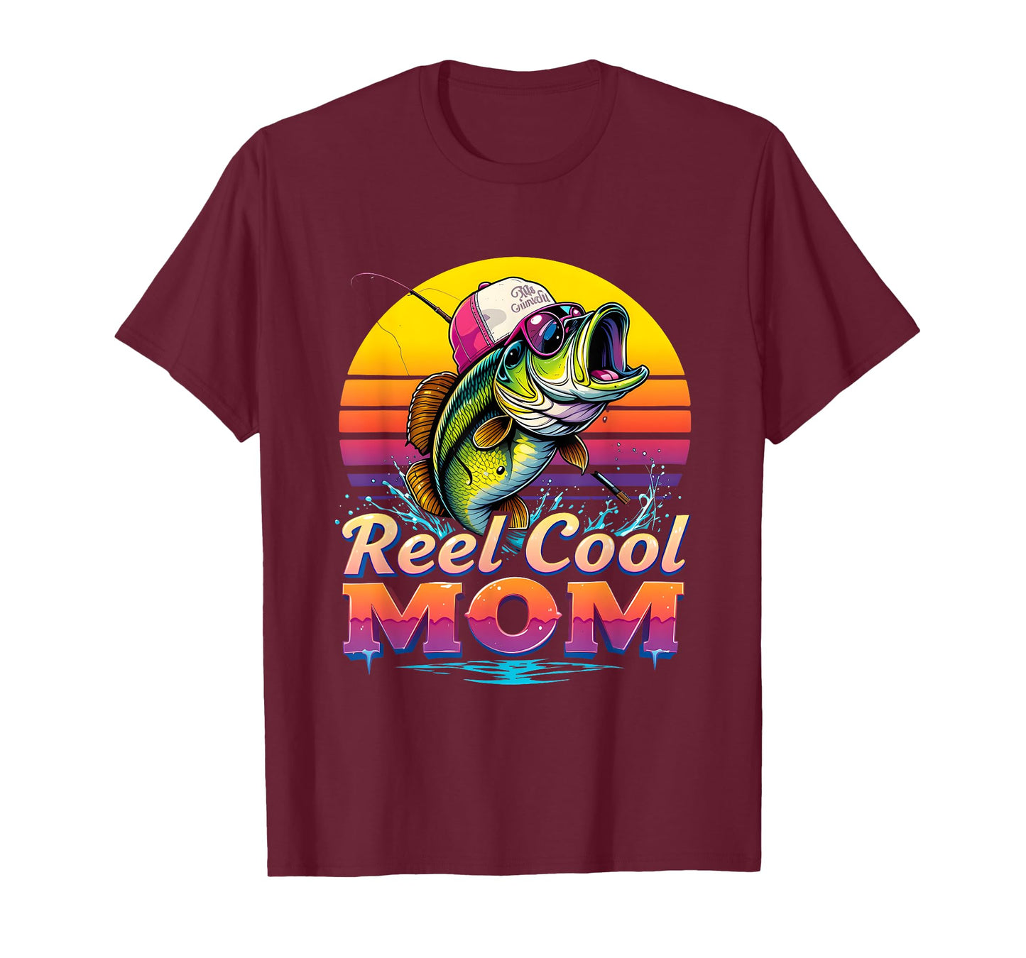 Funny Fishing Reel Cool Mom Quotes Mom Women T-Shirt