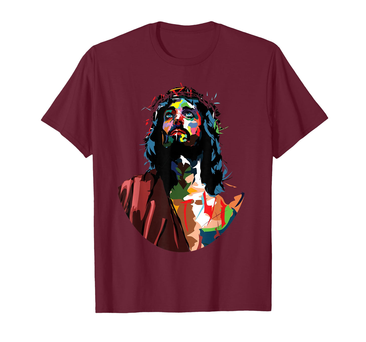 Vintage God King Jesus Christ Sweet Face Image T-Shirt