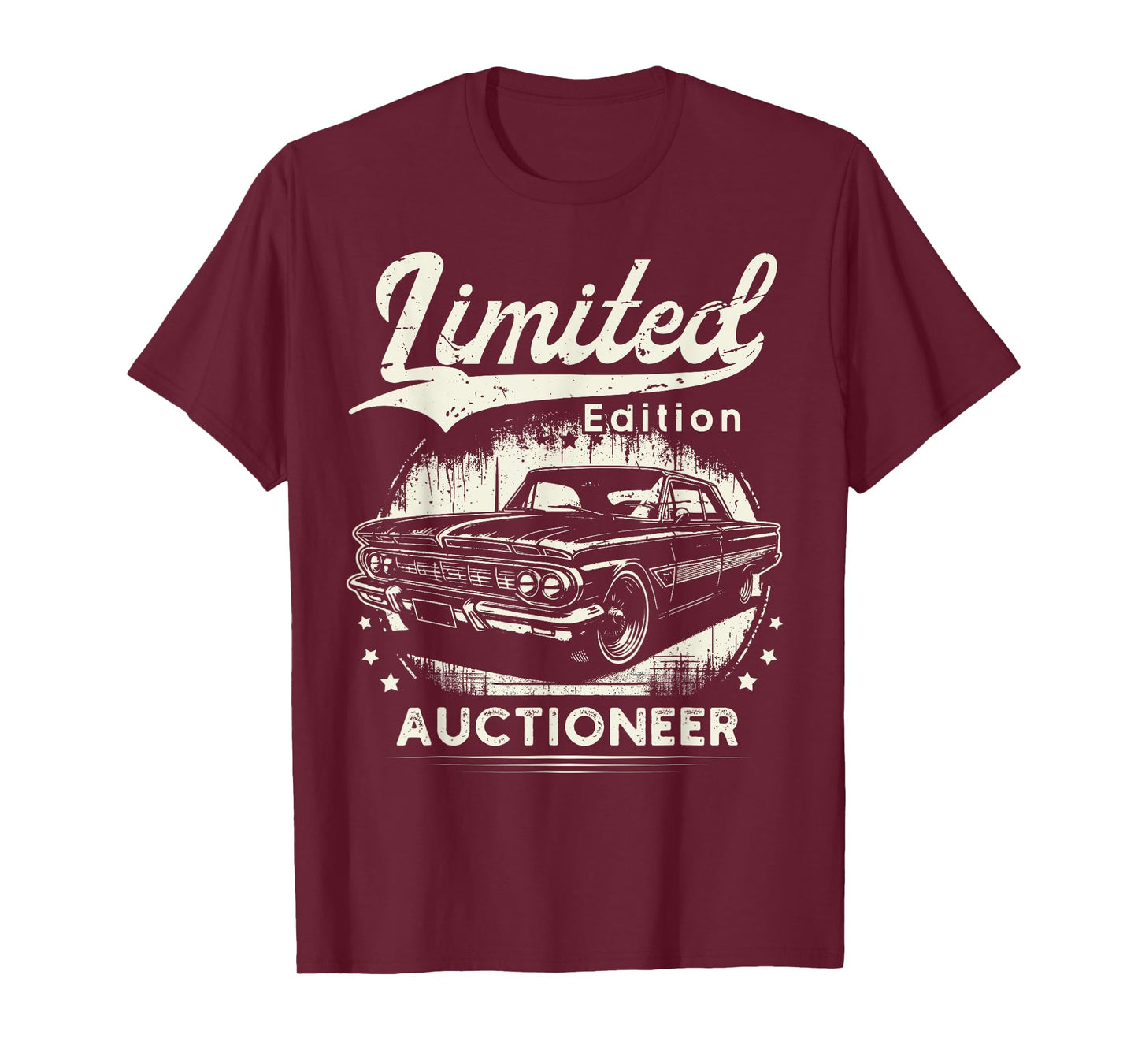 Auctioneer Job classic car Birthday Worker Professional T-Shirt