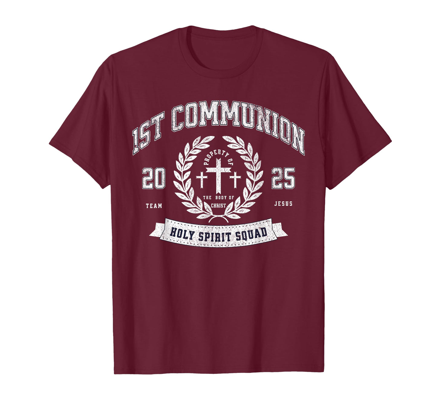 First Communion 2025 Funny Holy Spirit Catholic Religious T-Shirt