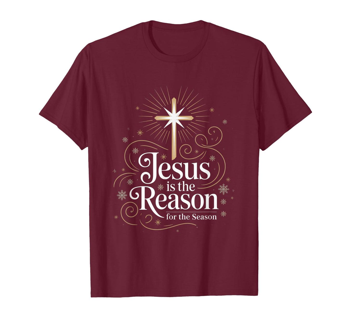 Jesus is The Reason for The Season Christian Christmas T-Shirt
