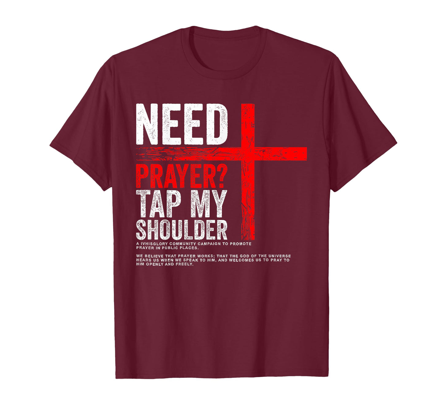 Funny Need Prayer Tap My Shoulder T-Shirt