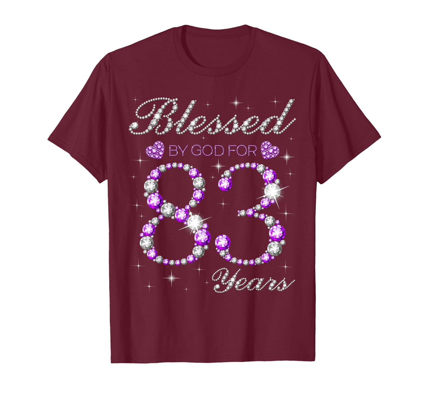 Blessed By God For 83 Years Old 83rd Birthday Party B-day T-Shirt